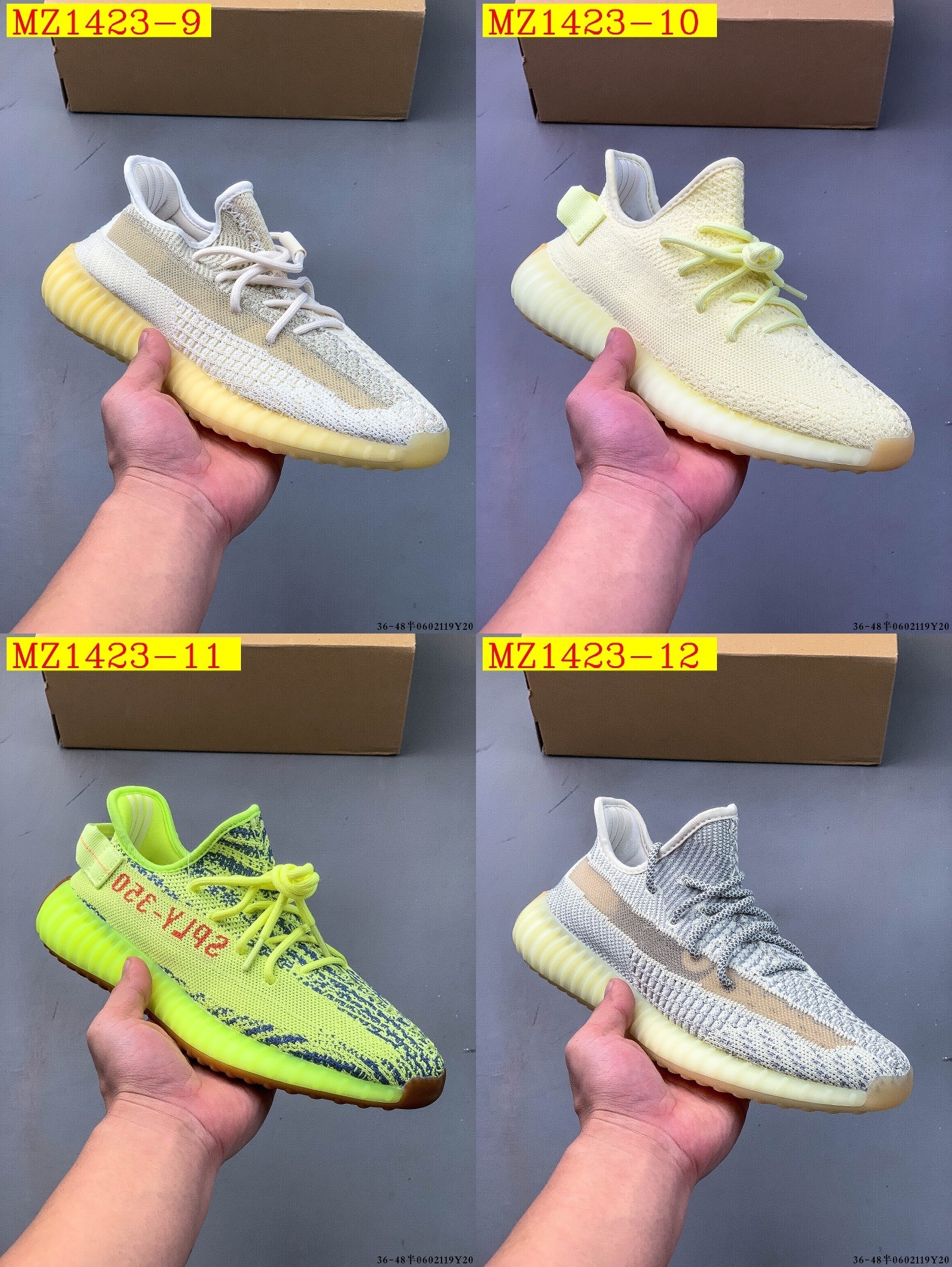 44$ Adidas YEEZY BOOST 350 V2 half size 36-45 826030 MZ1423 gallery