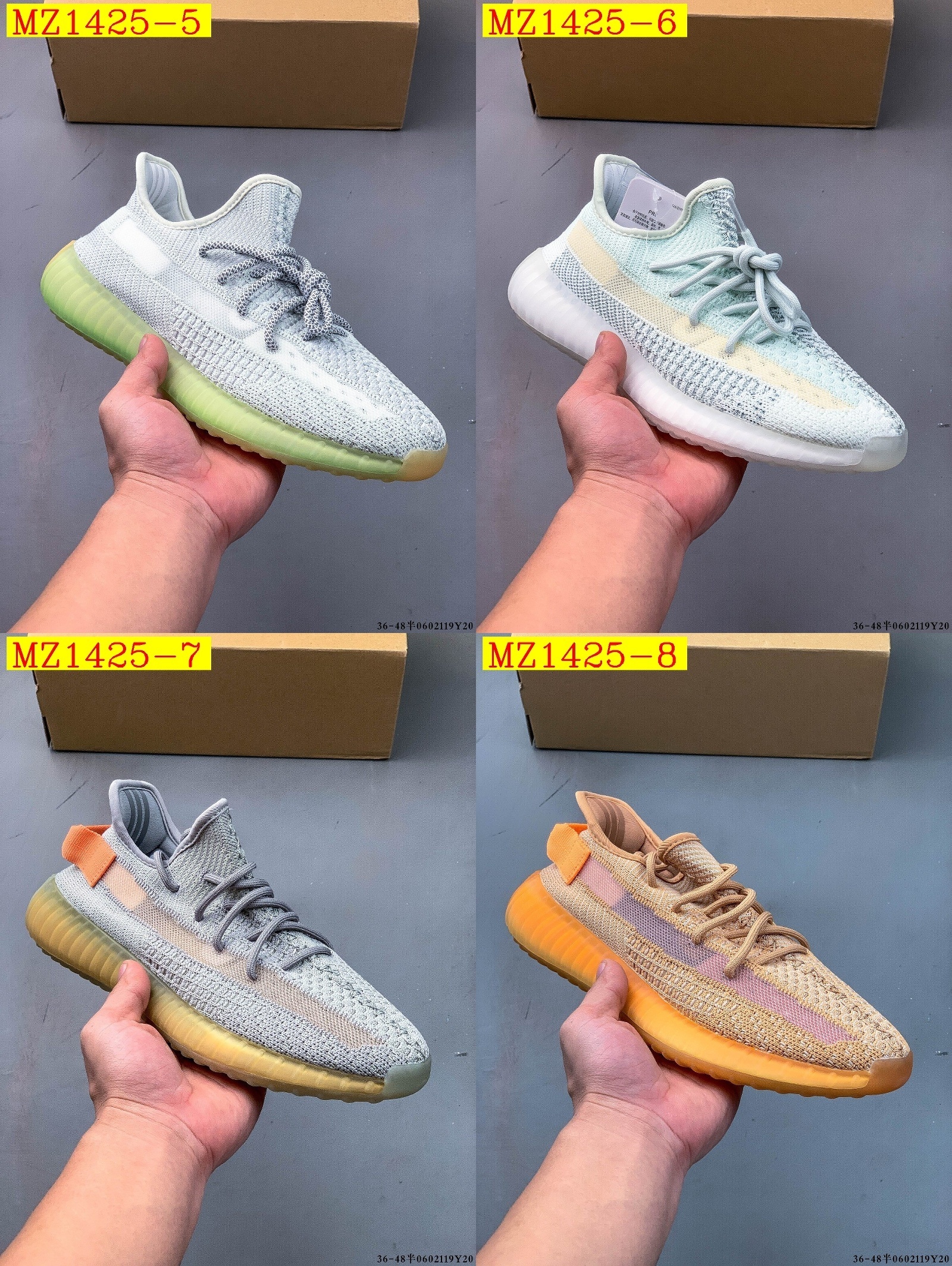 44$ Adidas YEEZY BOOST 350 V2 half size 36-45 926030 MZ1425 gallery