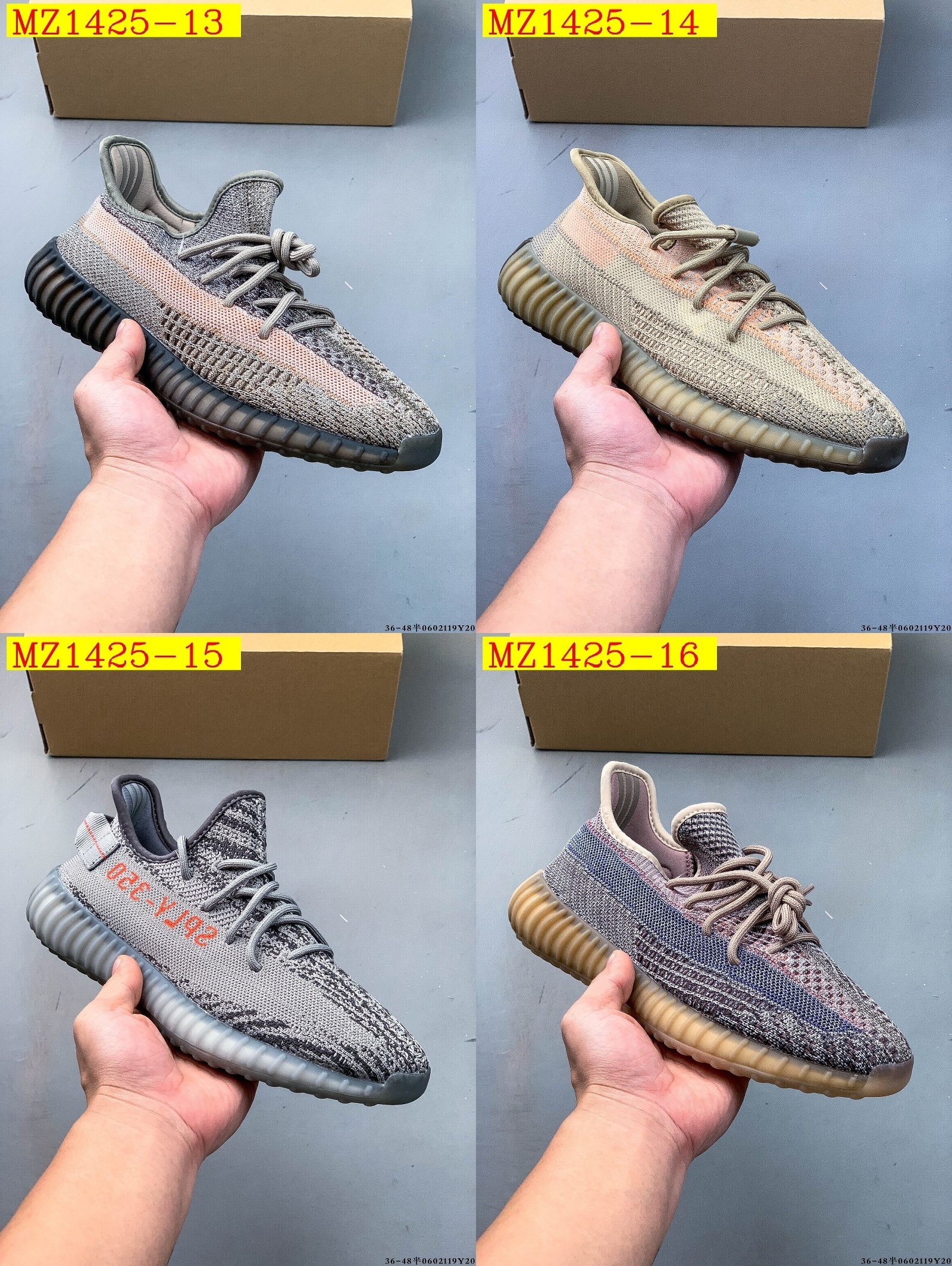 44$ Adidas YEEZY BOOST 350 V2 half size 36-45 926030 MZ1425 gallery