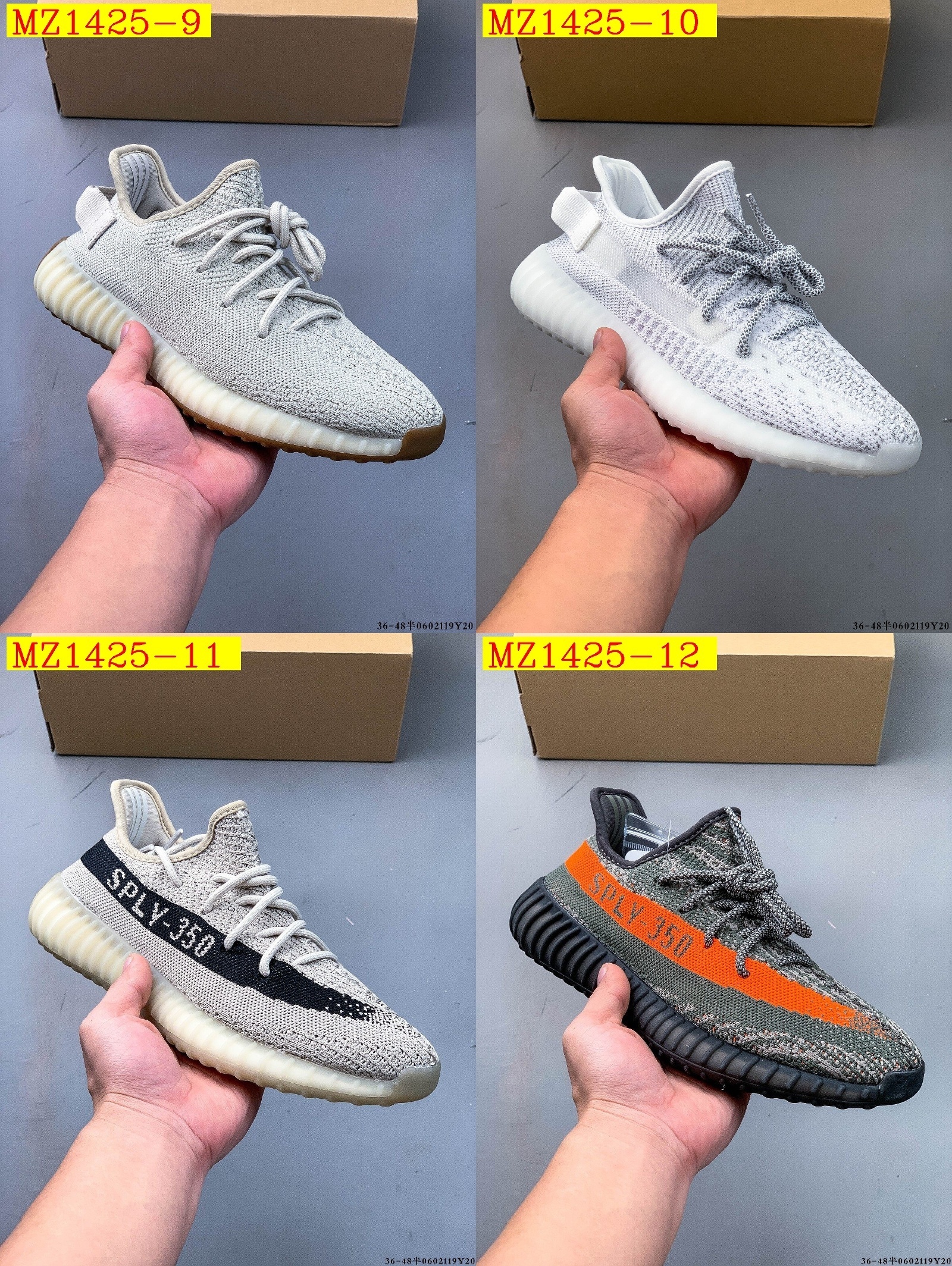 44$ Adidas YEEZY BOOST 350 V2 half size 36-45 926030 MZ1425 gallery