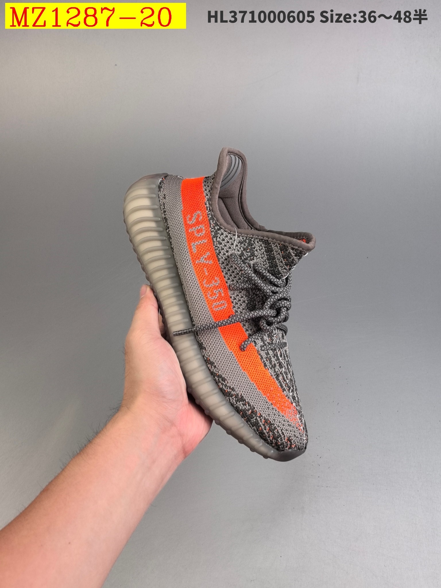 44$ Adidas Yeezy Boost 350V2 size 36-46 half 029050 MZ1287 gallery