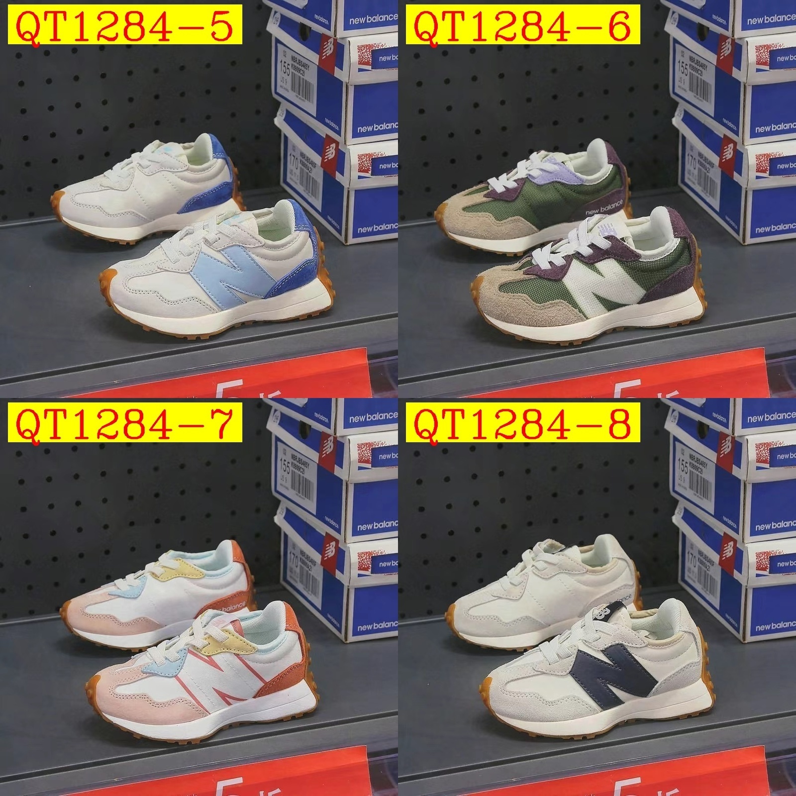 44$ New balance 327 for kids Size 26-35 923300 QT1284 gallery