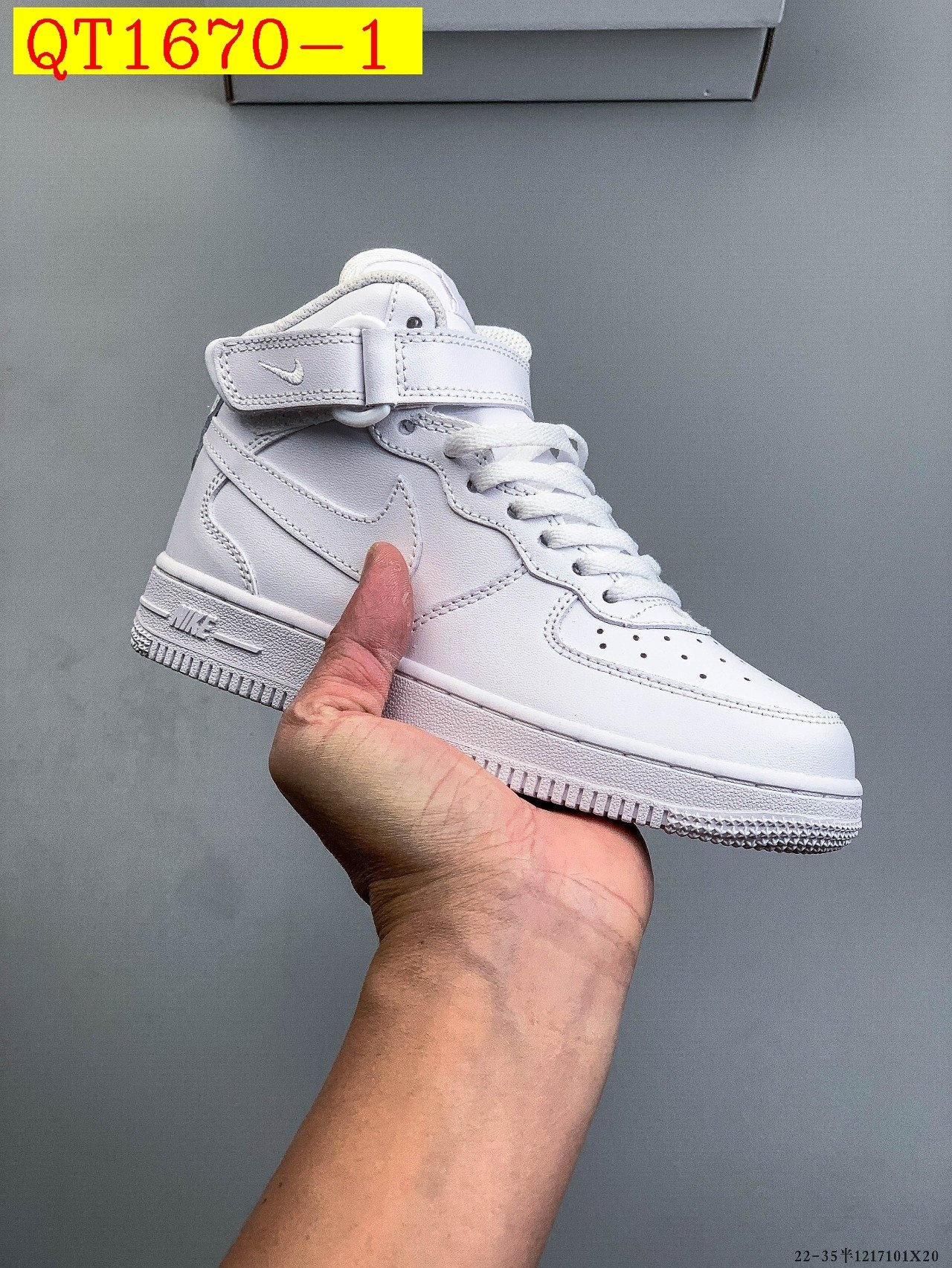 44$ Nike Air Force 1 Mid for kids Size 22-35 221000 QT1670 gallery