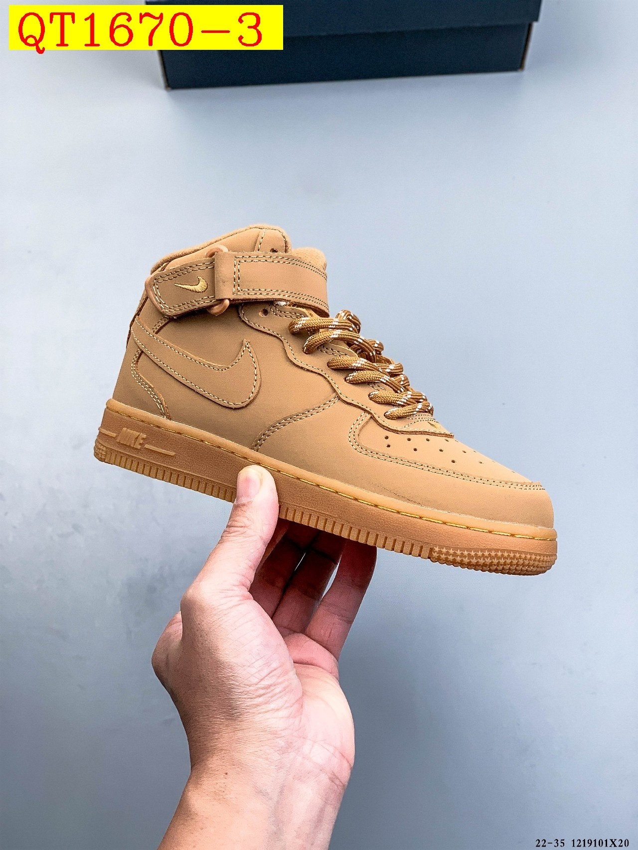 44$ Nike Air Force 1 Mid for kids Size 22-35 221000 QT1670 gallery