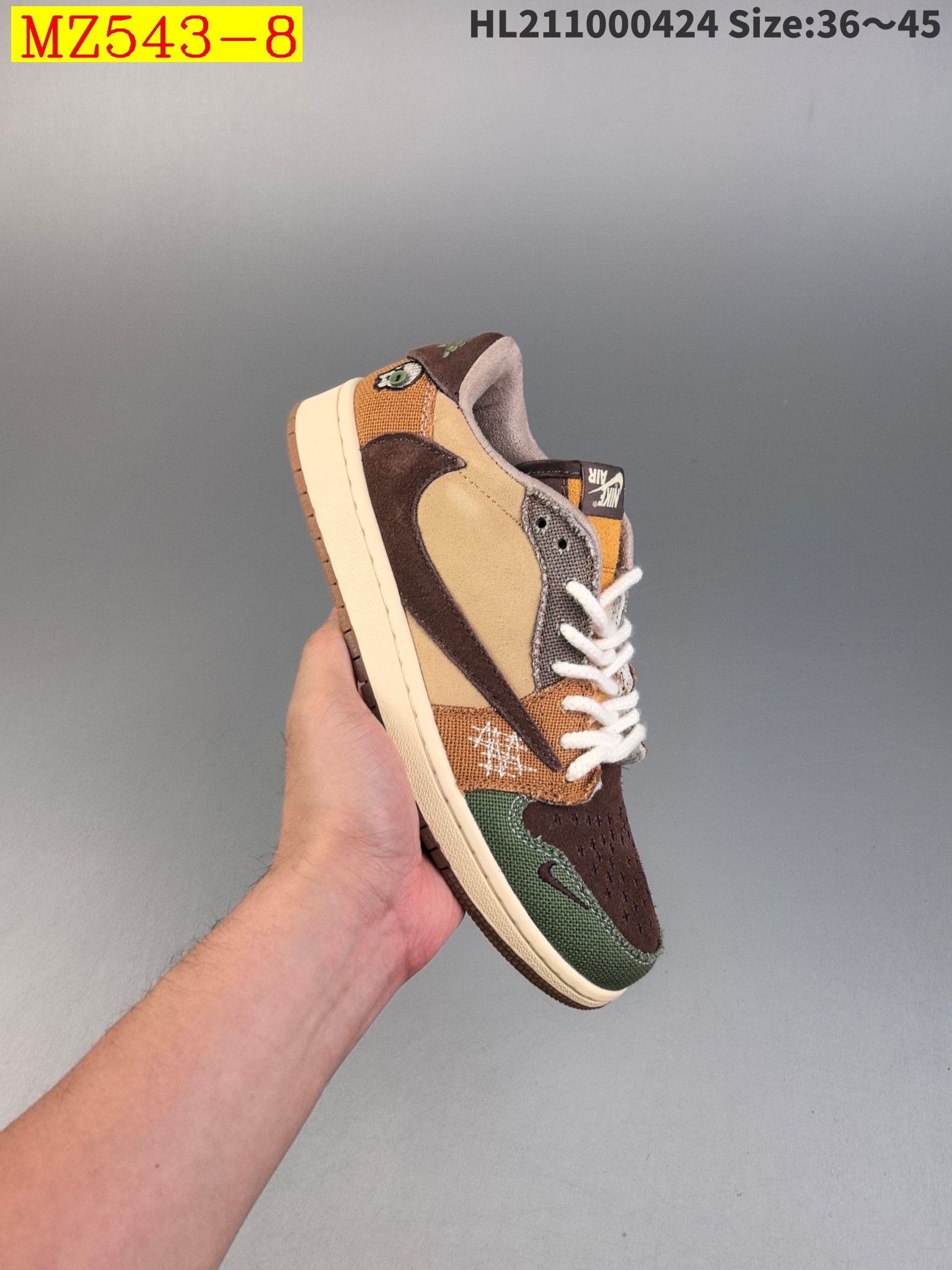 44$ Travis Scott Air Jordan 1 Reverse size 36-45 226060 MZ543 gallery