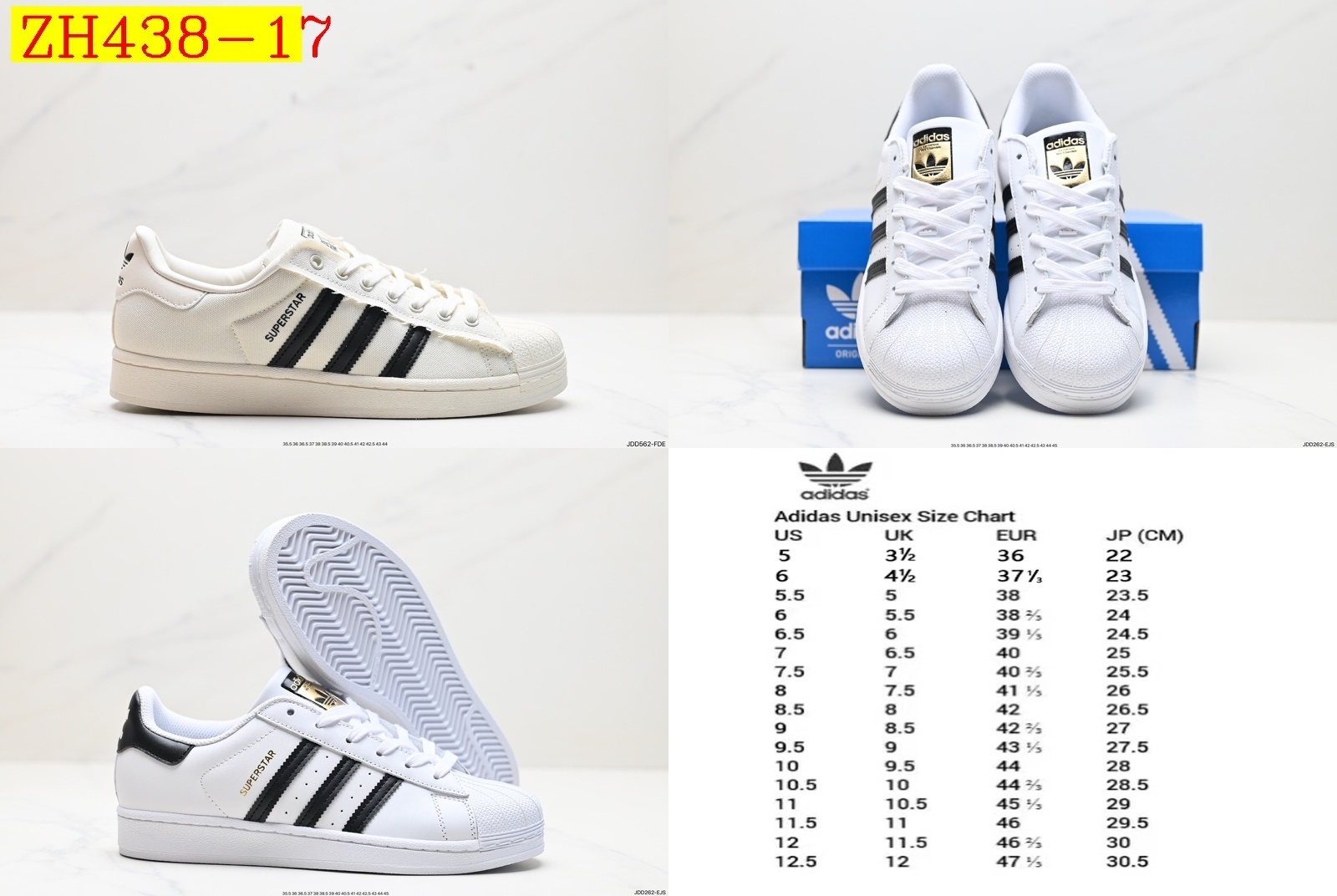 44$ adidas Originals Superstar size 36-45 All Colors 7 625030 ZH438 gallery