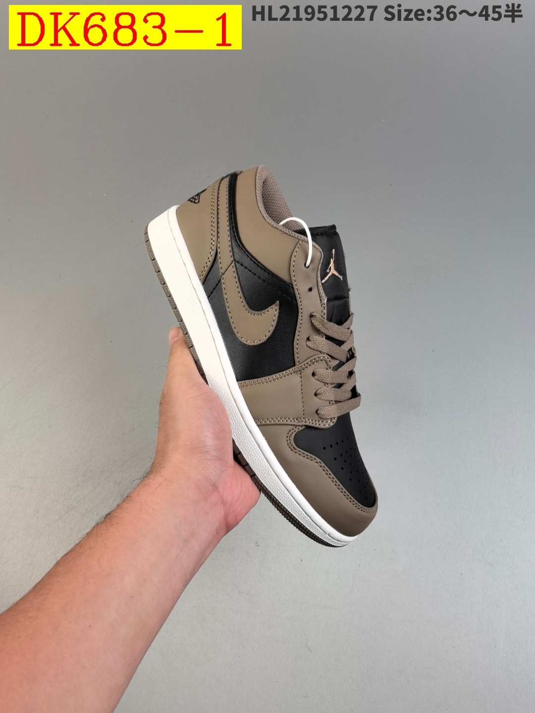 44$ dh Air Jordan 1 Low AJ1 Half size 36-45 51291034046 DK683 gallery