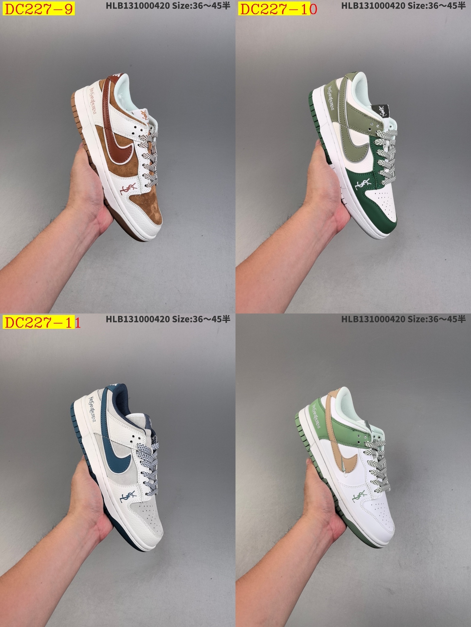 44$ dh NIKE SB Dunk Low half size 36-45 62501034049 DC227 gallery