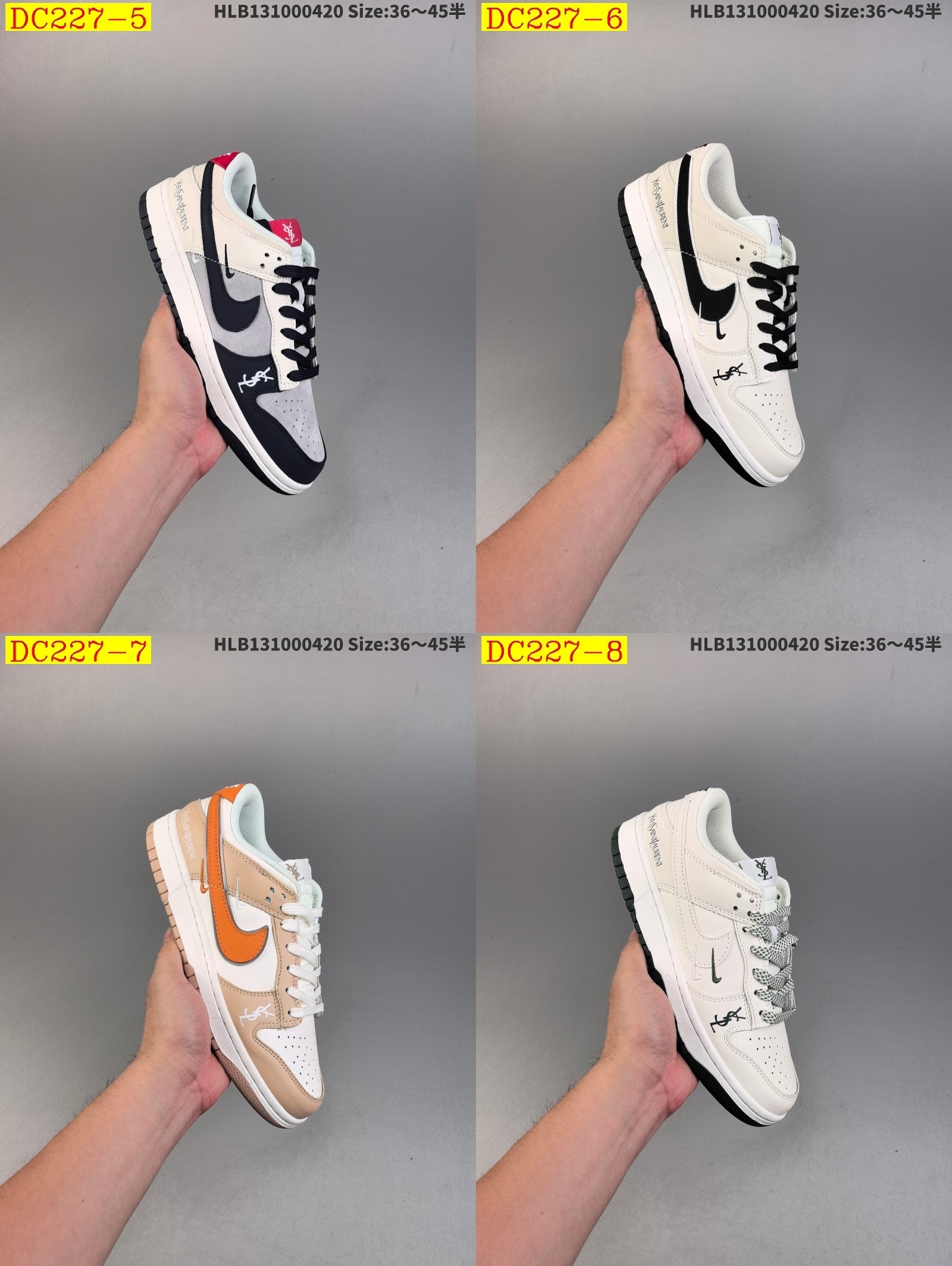 44$ dh NIKE SB Dunk Low half size 36-45 62501034049 DC227 gallery