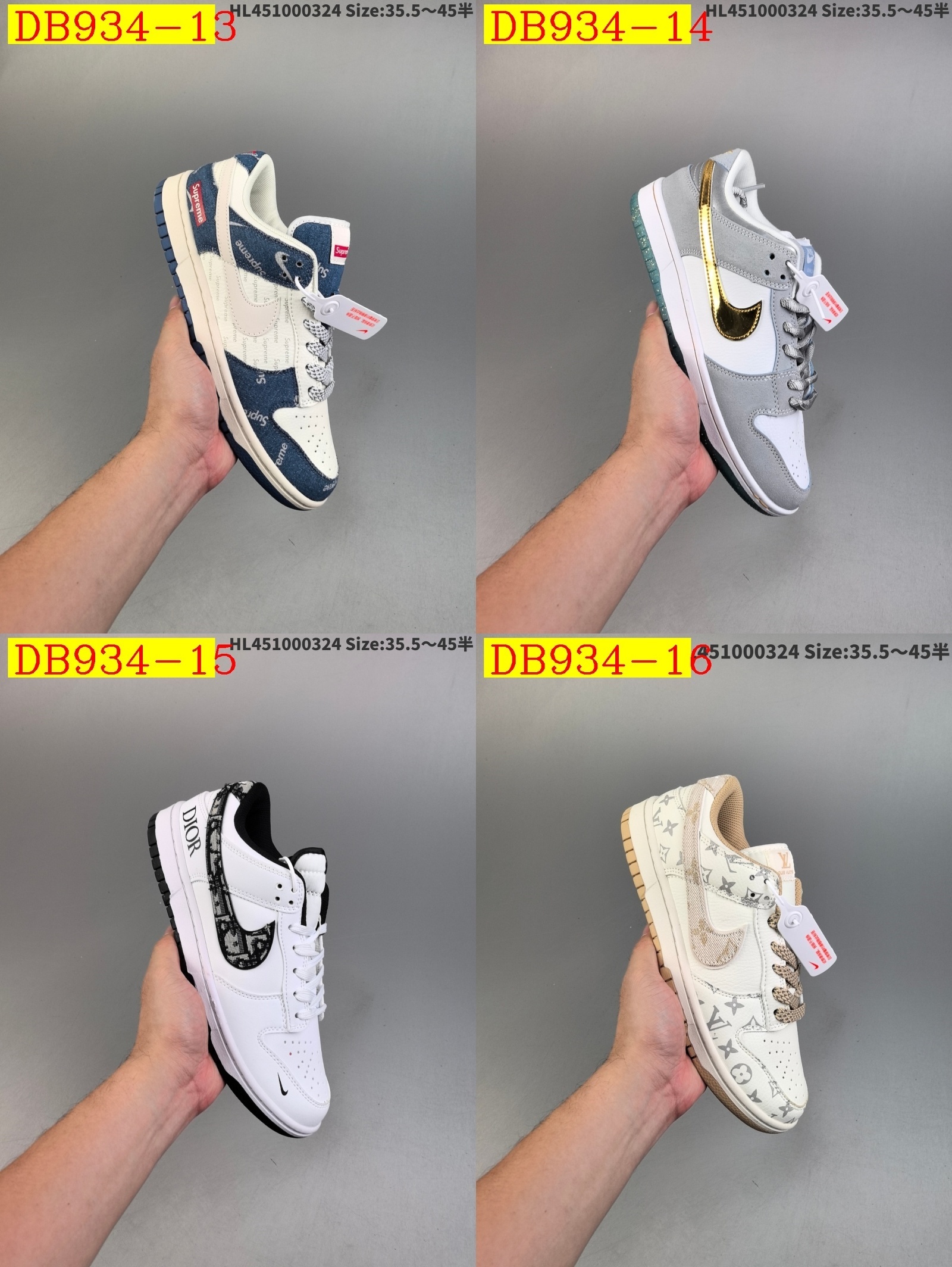 44$ dh Nike Sb Dunk Low Pro Half size 36-45 62301034049 DB934 gallery