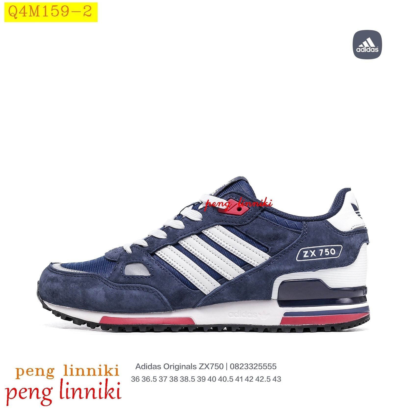 44$ new_dh Adidas Originals ZX750 SIZE 36-45 0823325555 82524024929 Q4M159 gallery