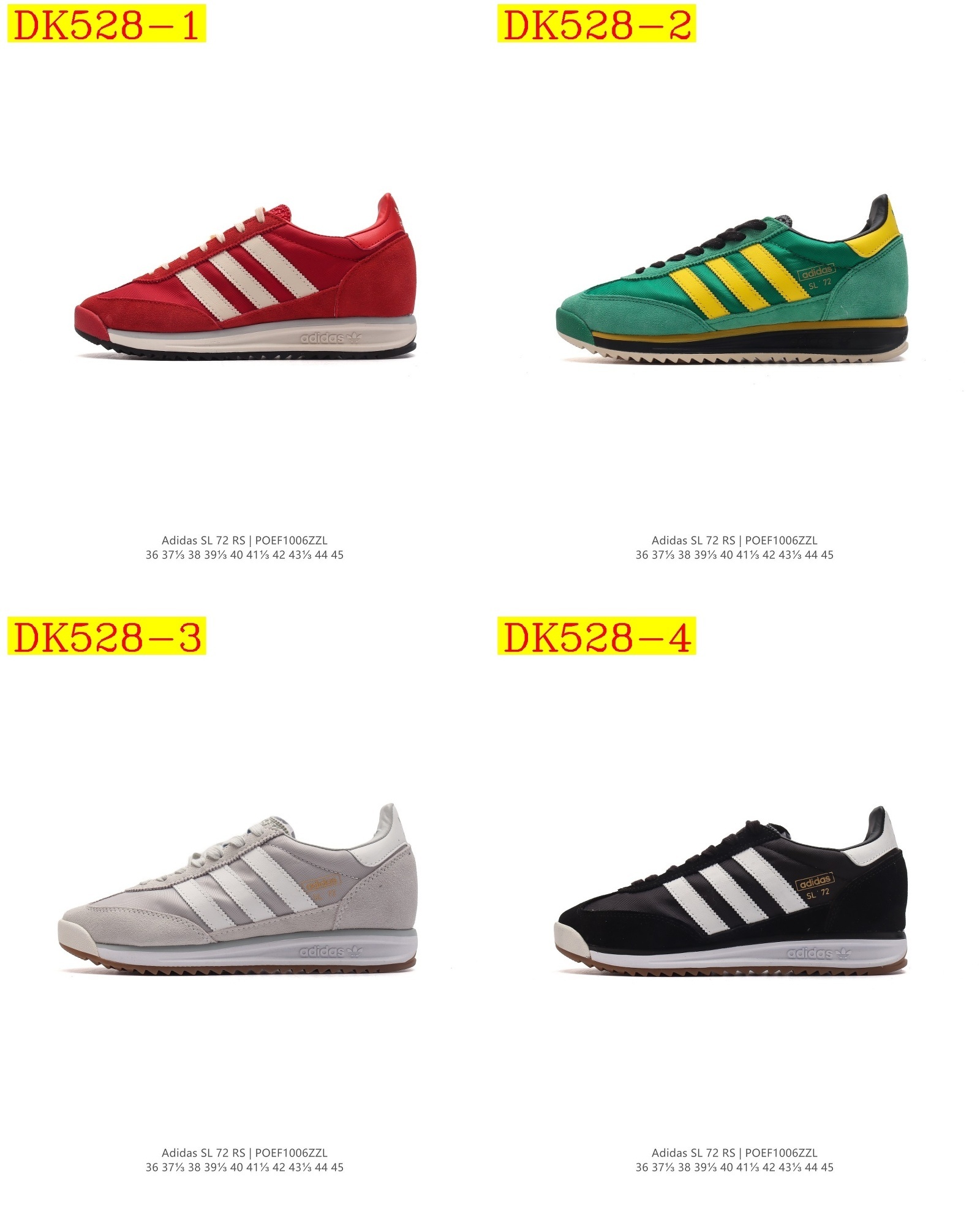 44$ new_dh Adidas SL 72 SHOES size 36-45 92625024923 DK528 gallery