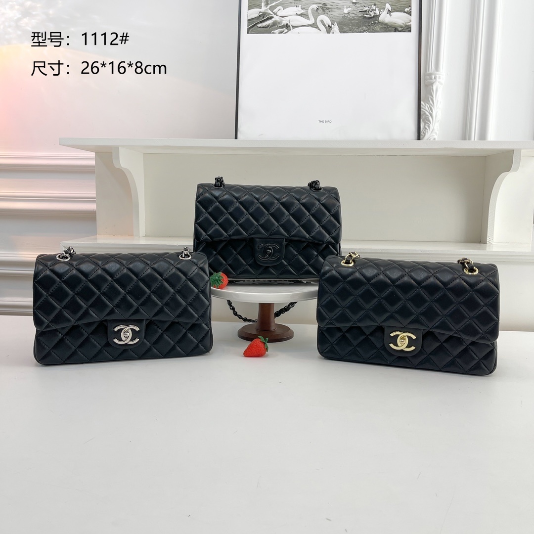 44$ new_dh CAHNEL 1112 Small square bag SIZE 26X16X8 CM 82526424921 BY1037 gallery