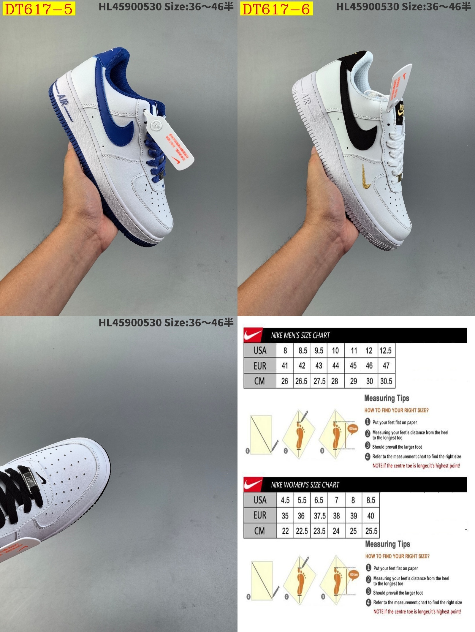 44$ new_dh Nike Air Force 1 Low SIZE 36-46 51281024827 DT617 gallery