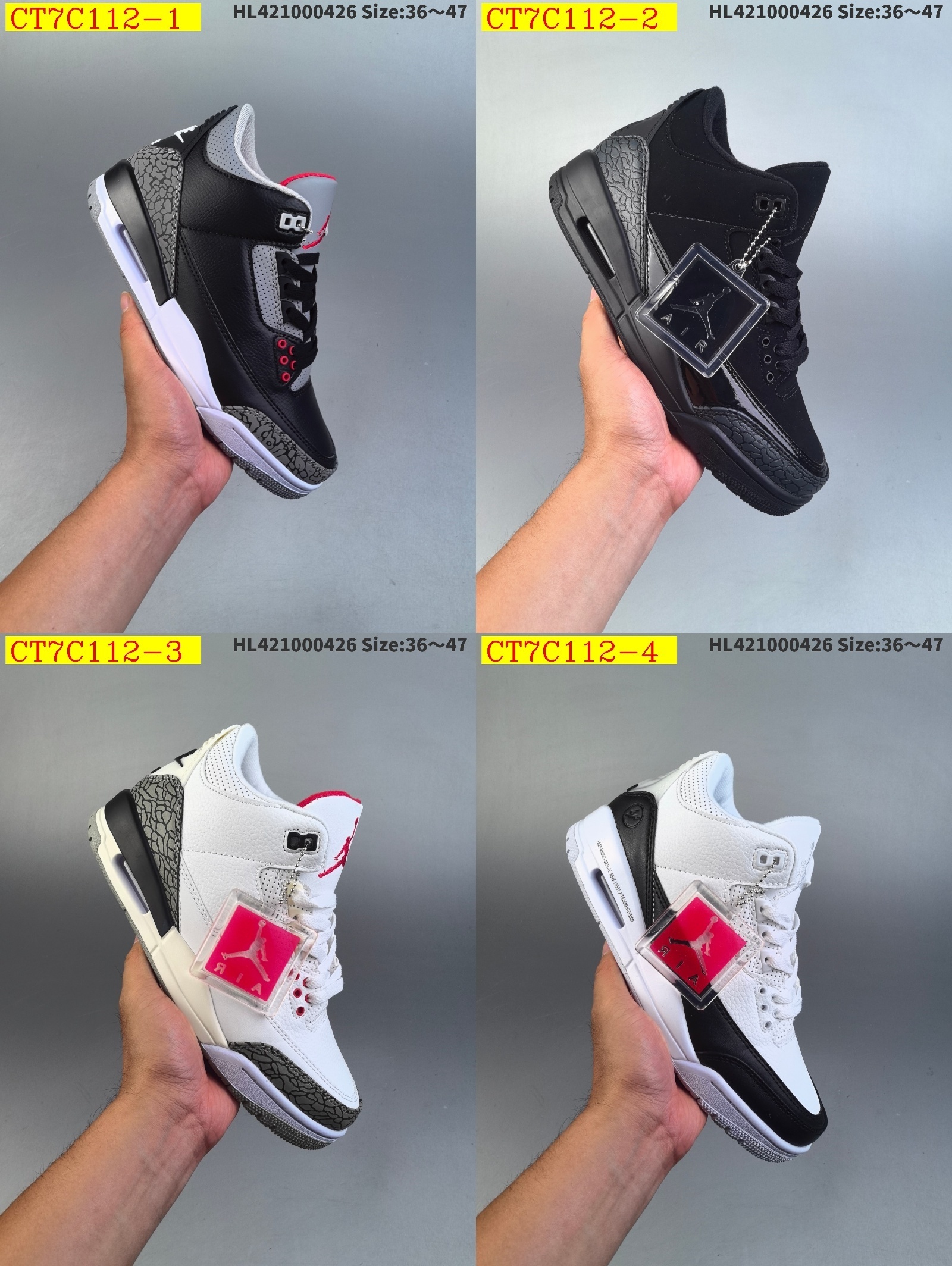 44$ new_dh Nike Air Jordan 3 Retro SE size 36-46 92605024922 CT7C112 gallery