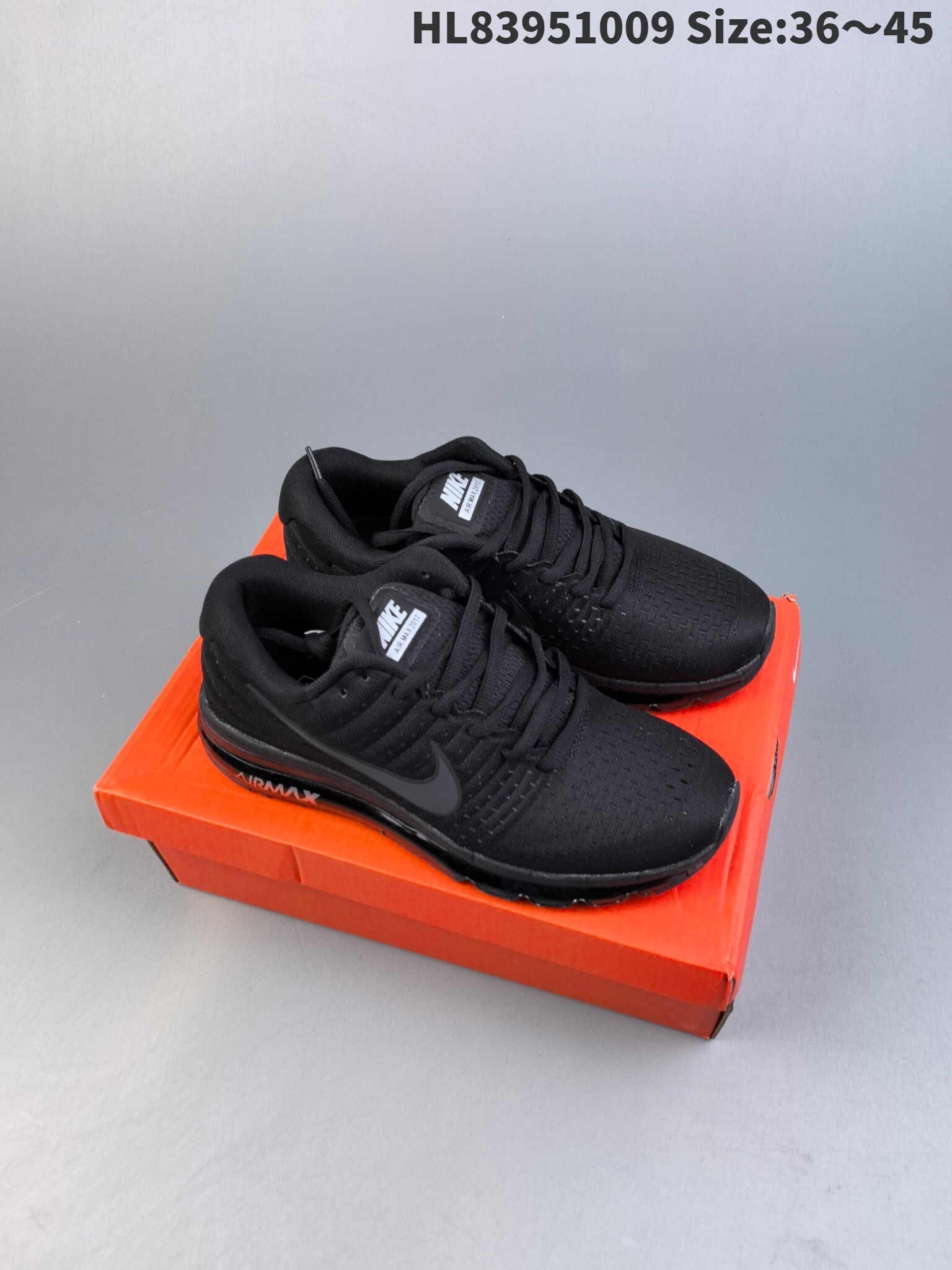 44$ new_dh Nike Air Max 2017 Triple Black size 36-45 61395024828 DT776 gallery