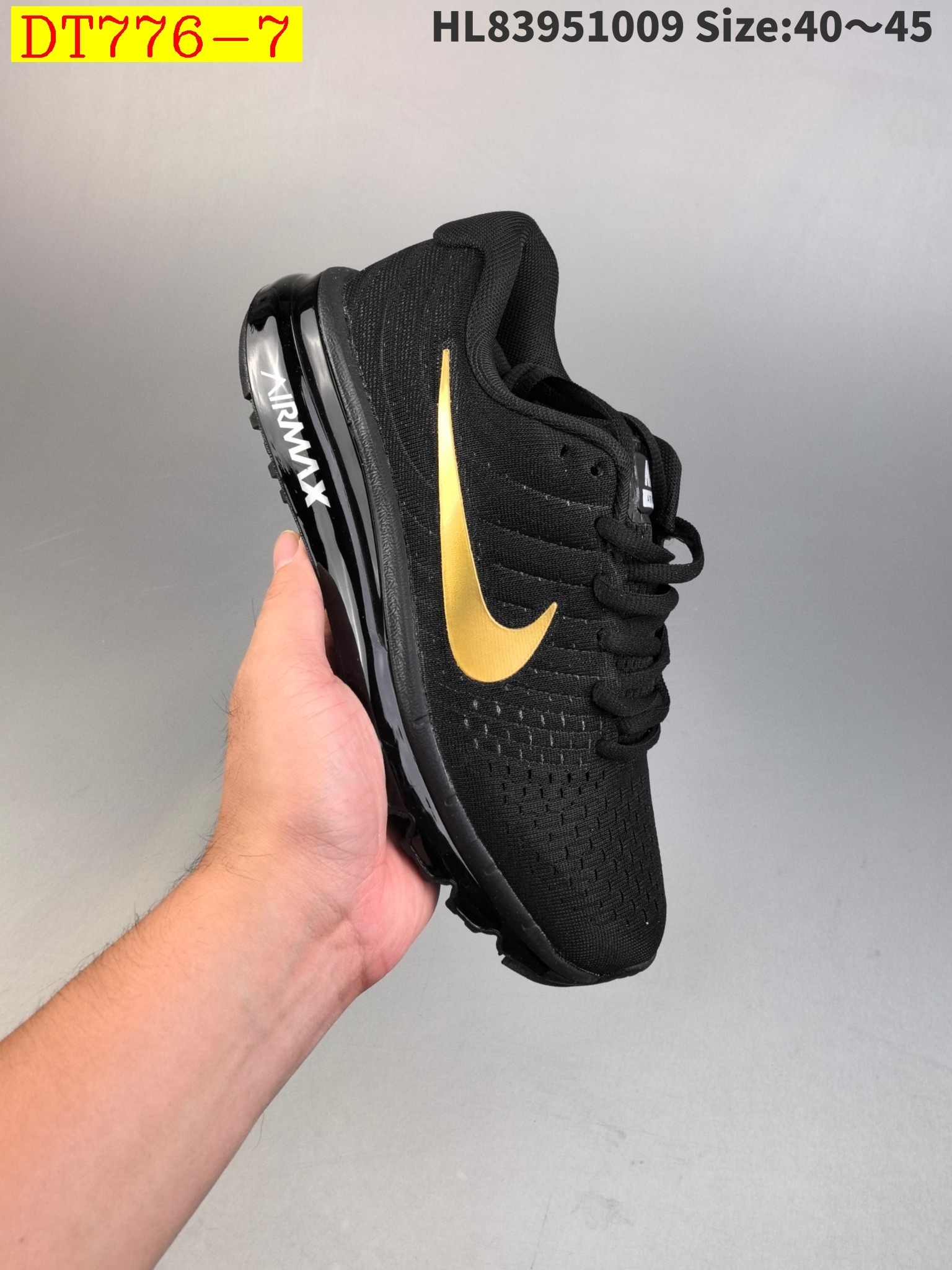 44$ new_dh Nike Air Max 2017 Triple Black size 36-45 61395024828 DT776 gallery