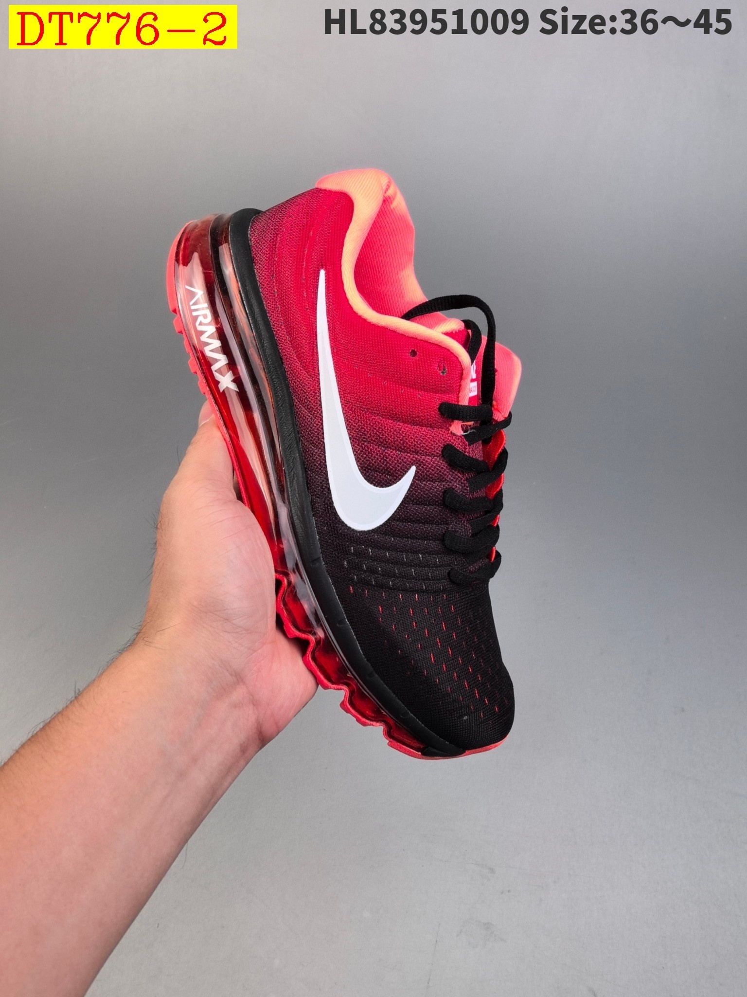 44$ new_dh Nike Air Max 2017 Triple Black size 36-45 61395024828 DT776 gallery