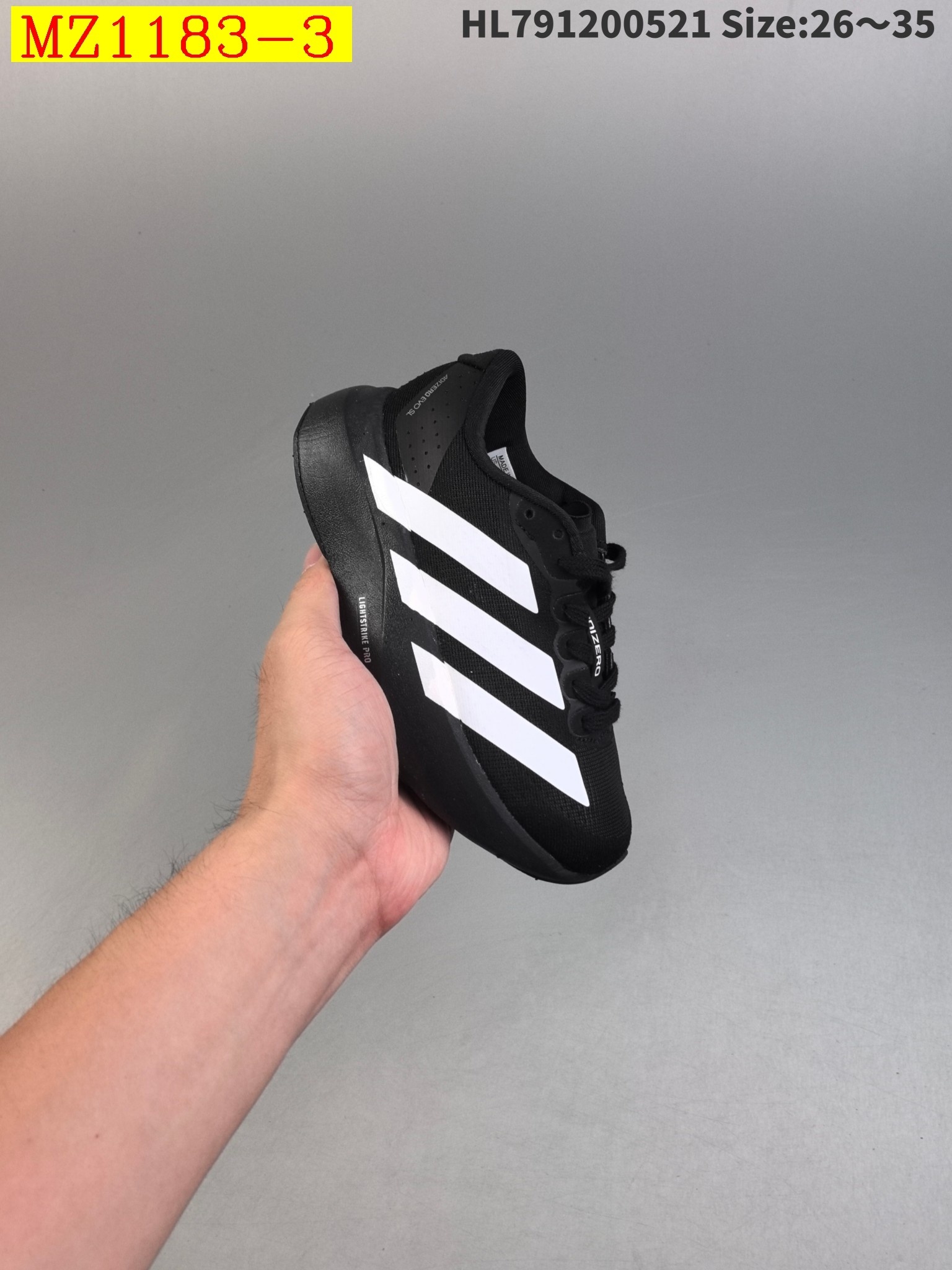 45$ Adidas Adizero Evo SLfor kids size 26-35 223420 MZ1183 gallery