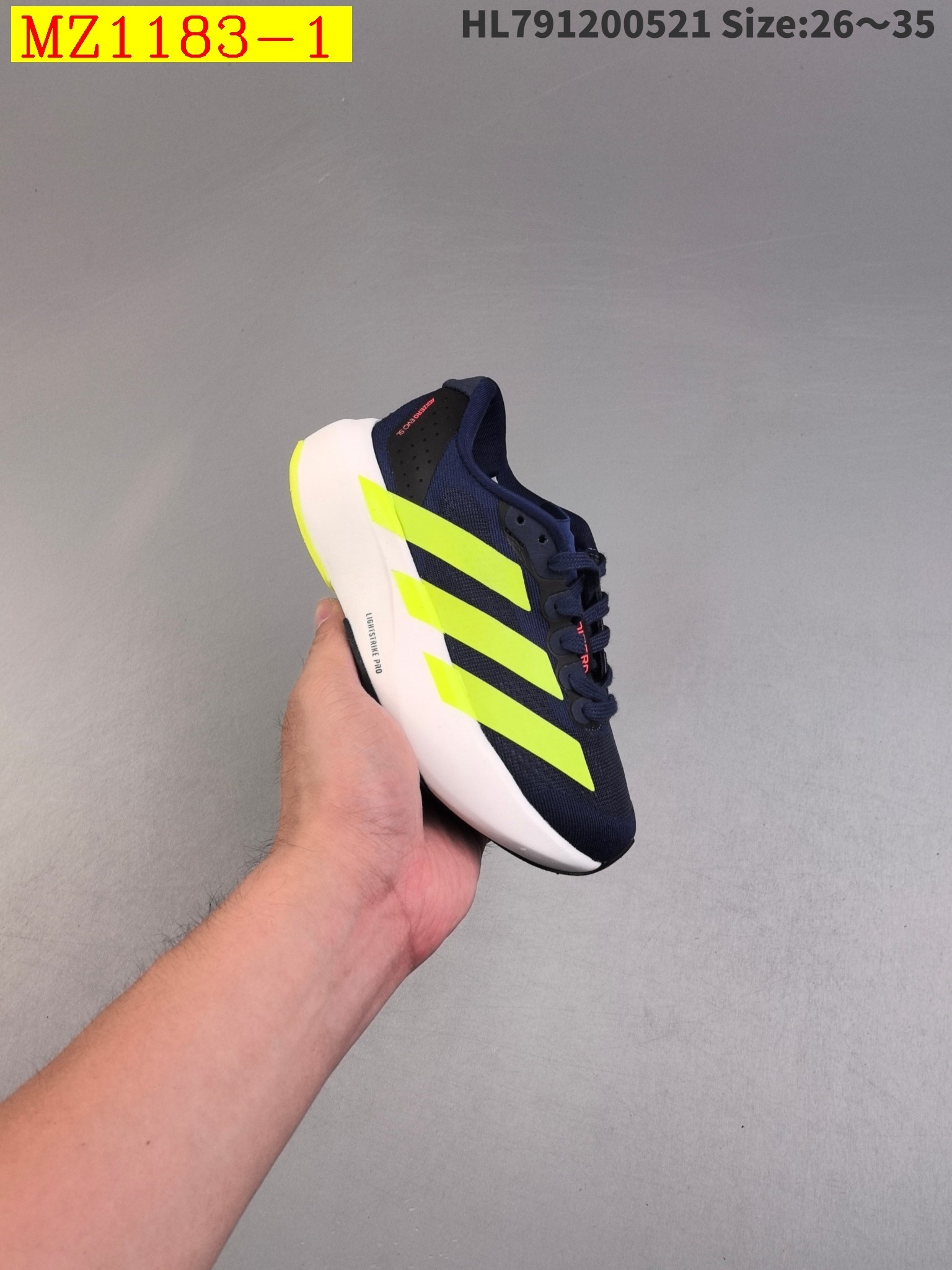 45$ Adidas Adizero Evo SLfor kids size 26-35 223420 MZ1183 gallery