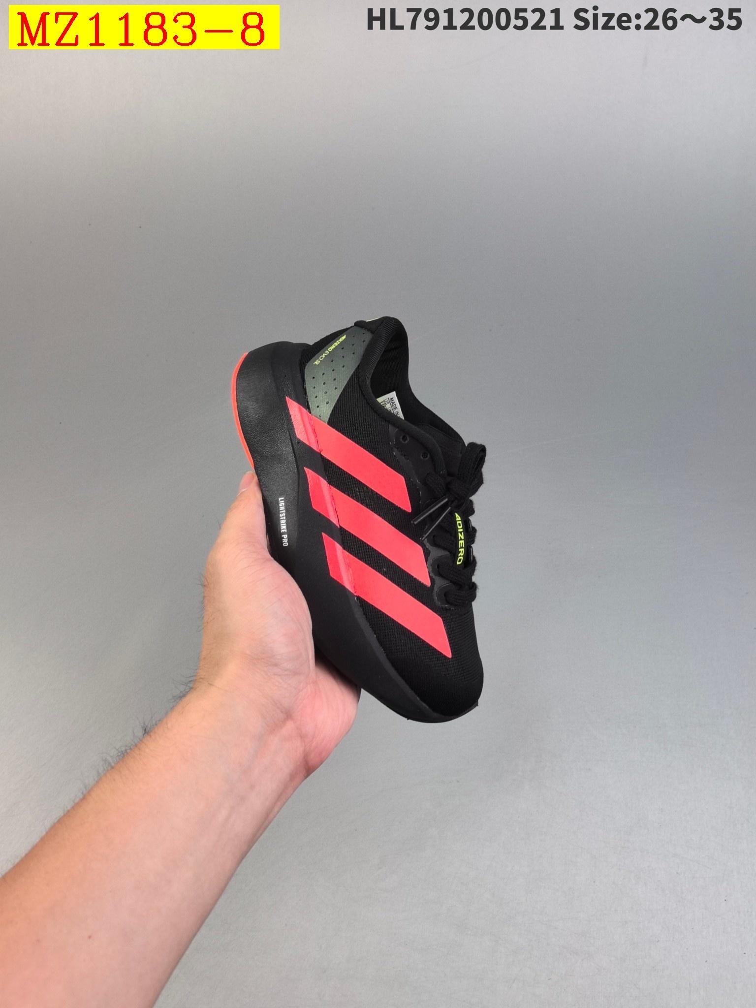45$ Adidas Adizero Evo SLfor kids size 26-35 223420 MZ1183 gallery