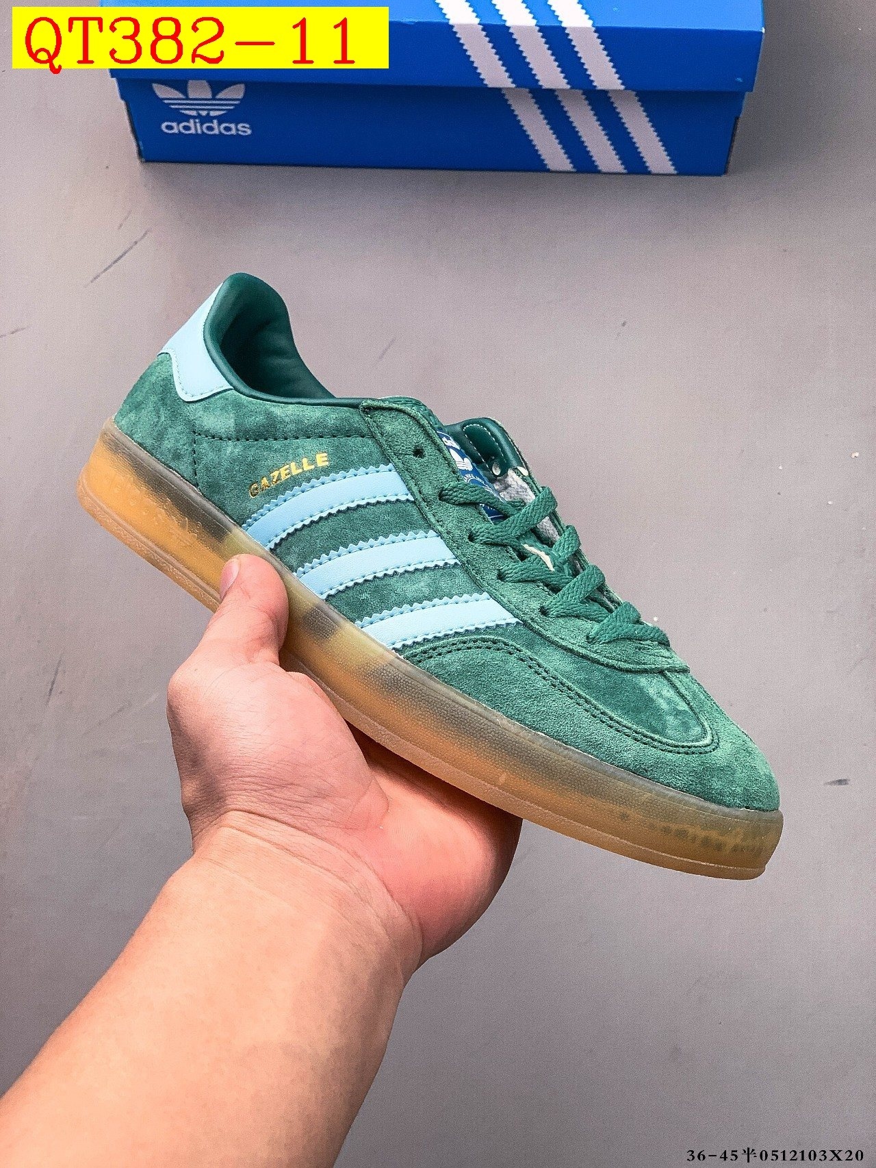 45$ Adidas Gazelle size 36-45 half 929030 QT382 gallery