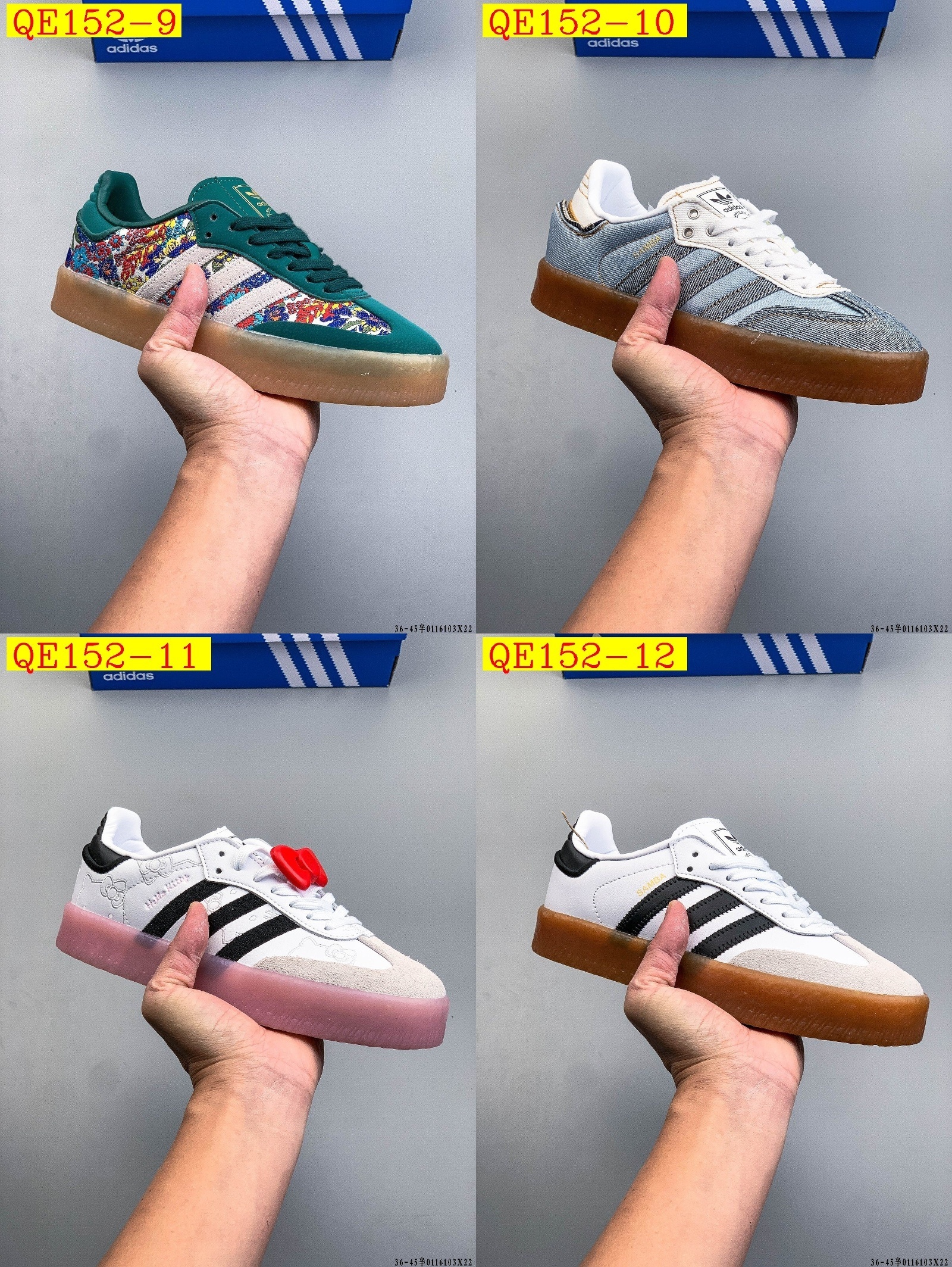 45$ Adidas Originals SAMBAE W size 36-40 half 629230 QE152 gallery