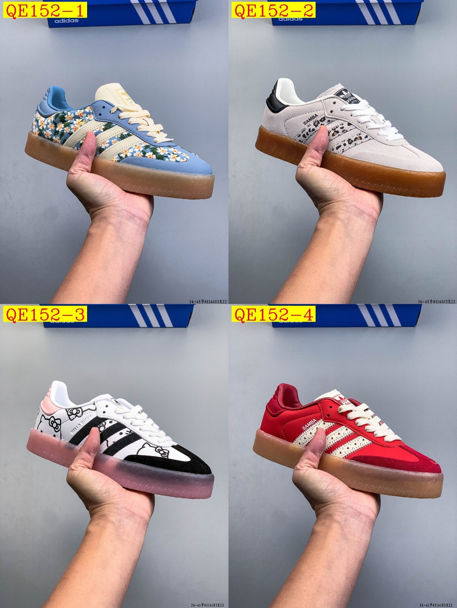 45$ Adidas Originals SAMBAE W size 36-40 half 629230 QE152 gallery