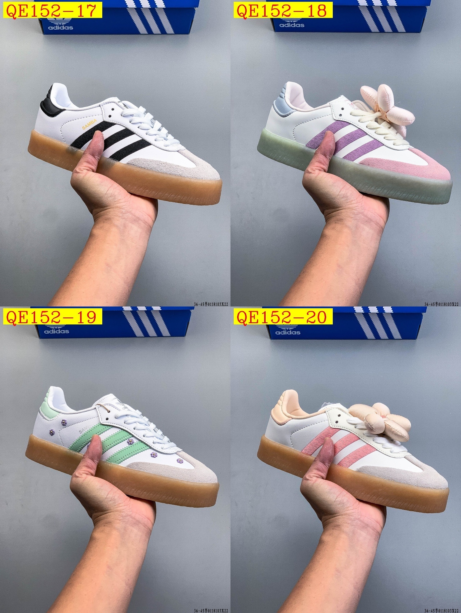 45$ Adidas Originals SAMBAE W size 36-40 half 629230 QE152 gallery