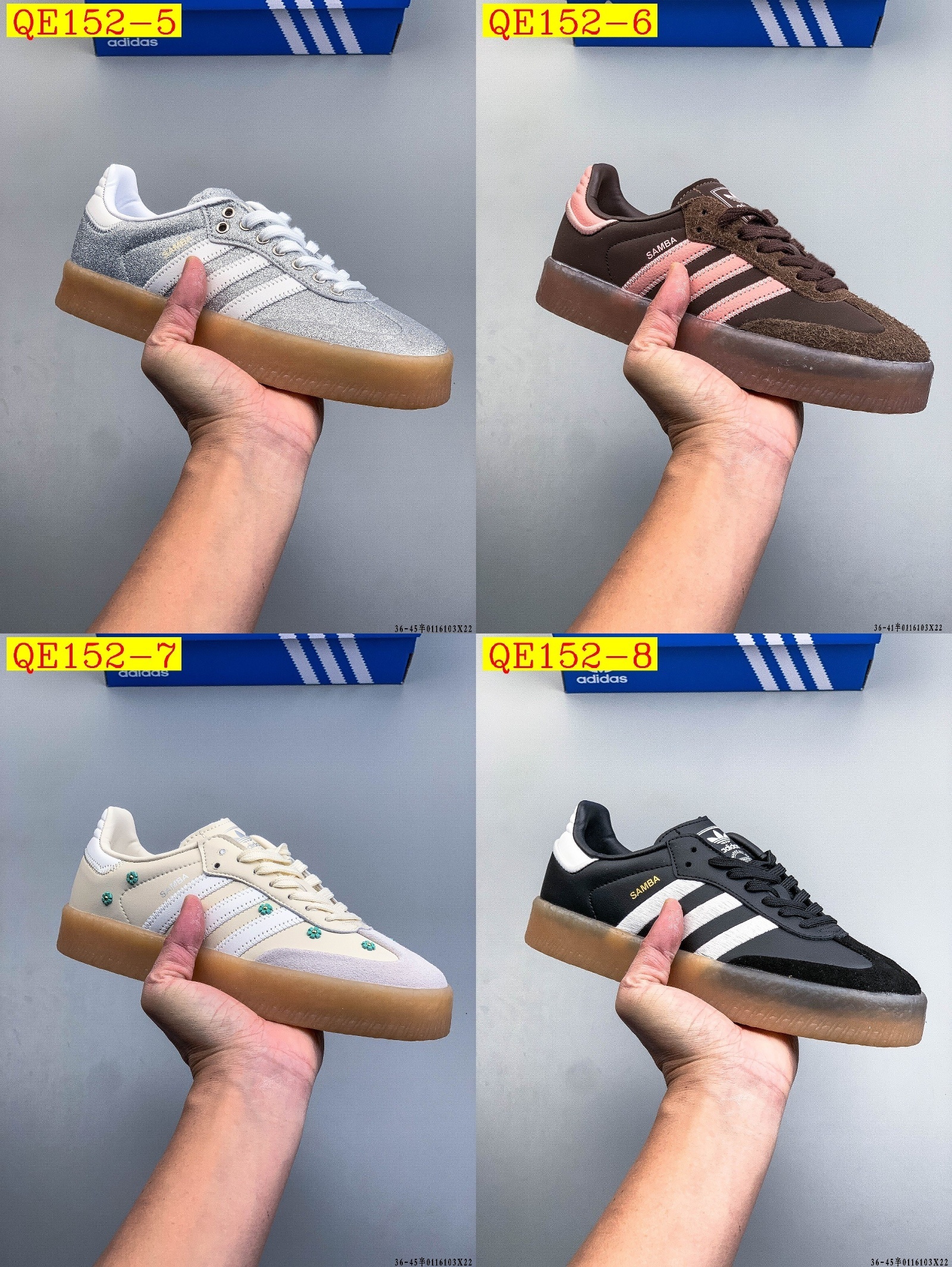 45$ Adidas Originals SAMBAE W size 36-40 half 629230 QE152 gallery