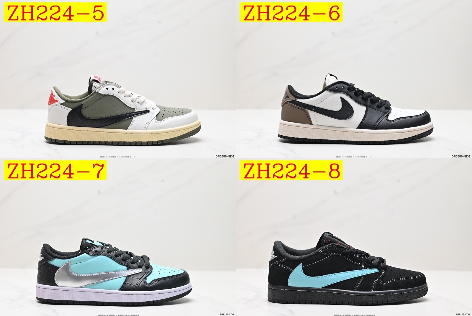 45$ Air Jordan 1 Low size 36-45 All Colors 7 926050 ZH224 gallery