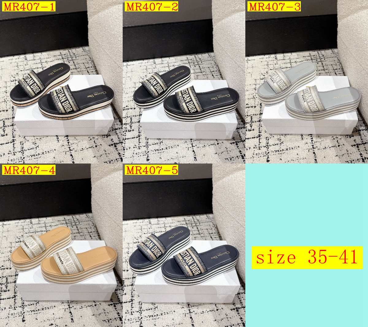 45$ Dior Dway size 35-41 225190 MR407 gallery