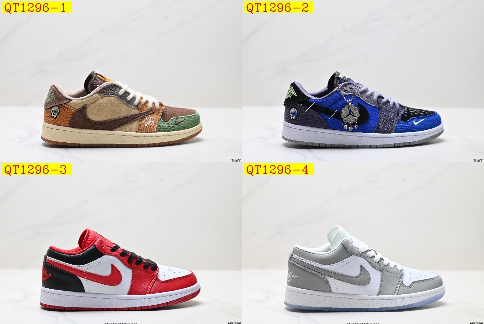 45$ NIKE AIR JORDAN 1 LOW SE AJ1 Size 36-45 010990 QT1296 gallery