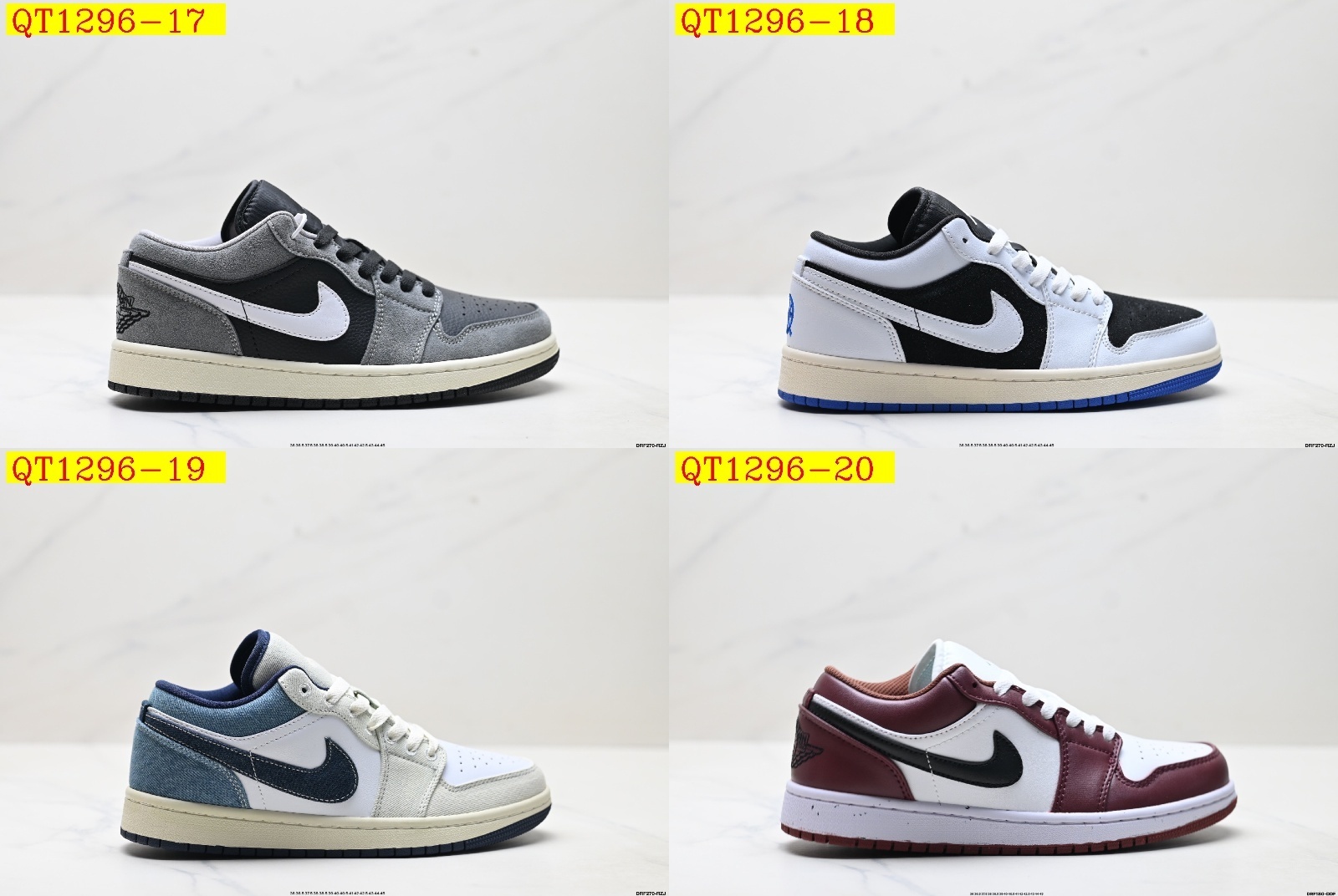 45$ NIKE AIR JORDAN 1 LOW SE AJ1 Size 36-45 010990 QT1296 gallery