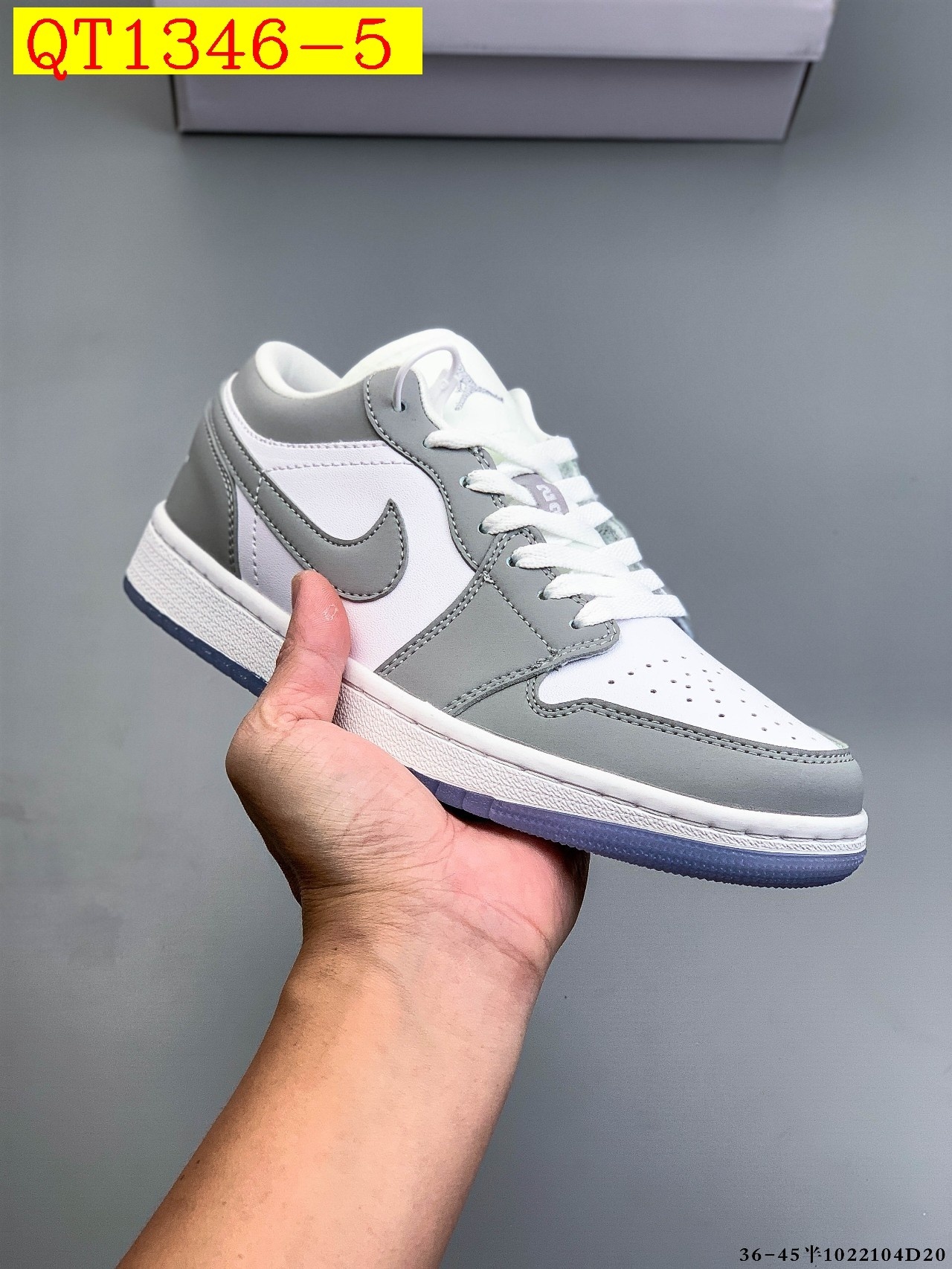 45$ NIKE AIR JORDAN LOW 1 Size 36-45 half 127000 QT1346 gallery