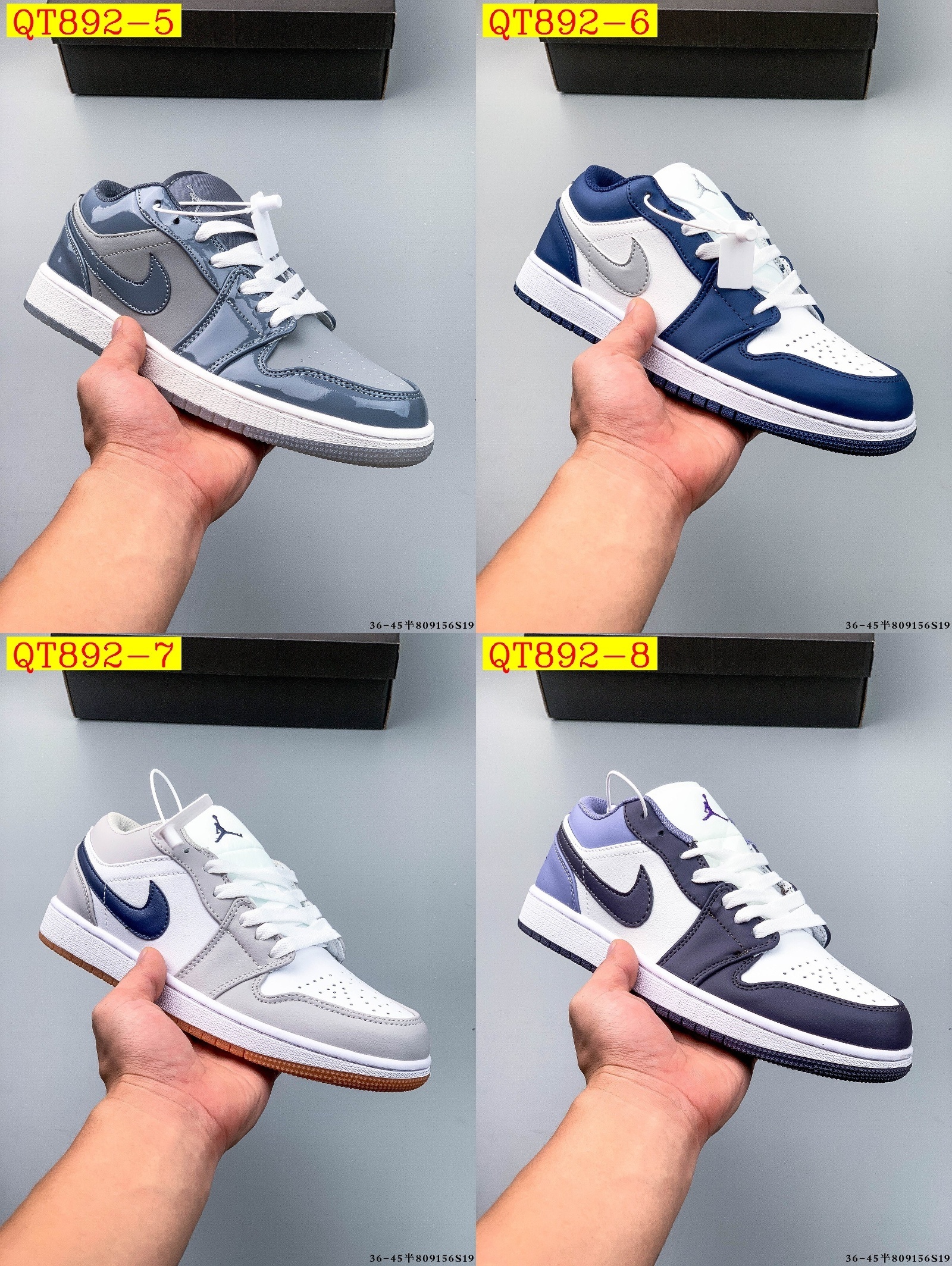 45$ NIKE AIR JORDAN LOW 1 size 36-45 half 616940 QT892 gallery