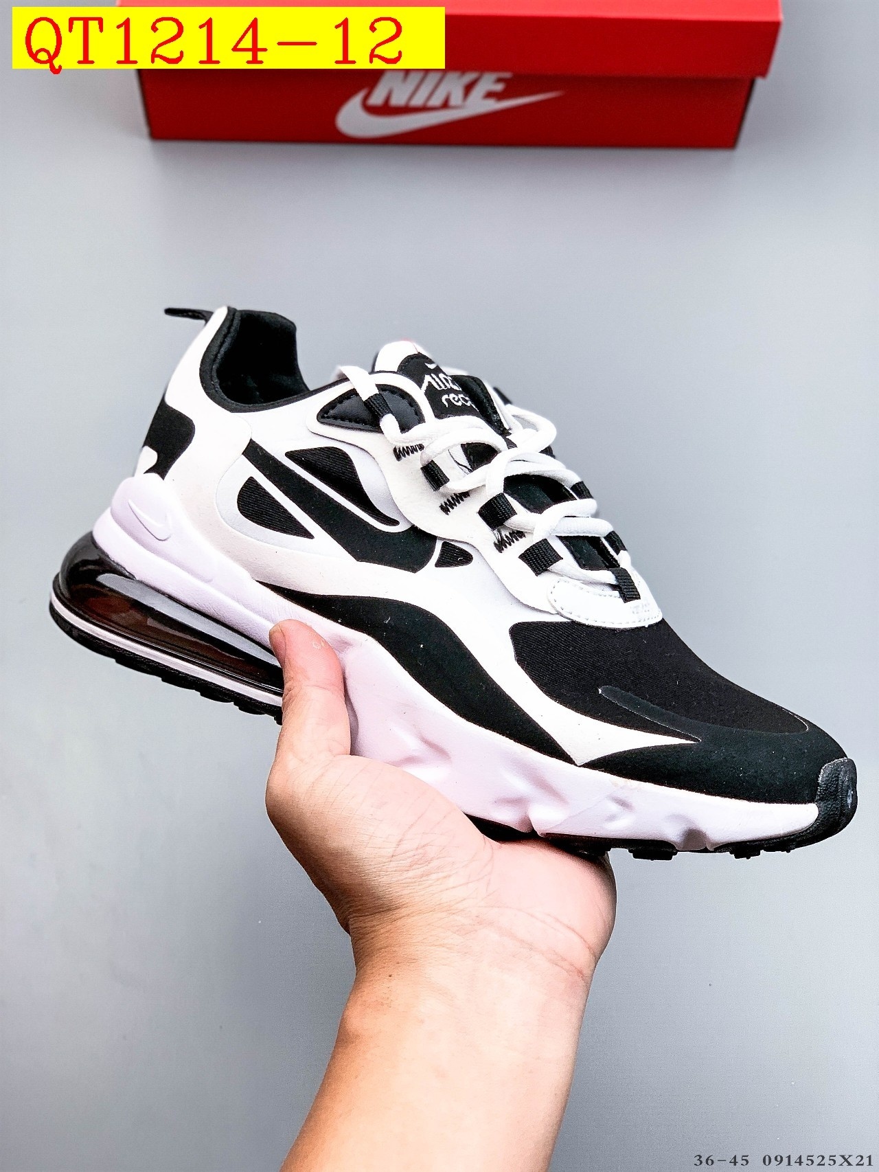 45$ NiKe Air Max 270 React Size 36-45 424170 QT1214 gallery