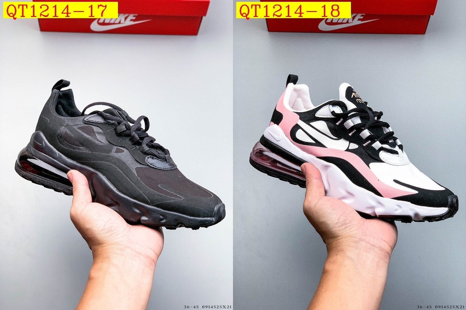 45$ NiKe Air Max 270 React Size 36-45 424170 QT1214 gallery
