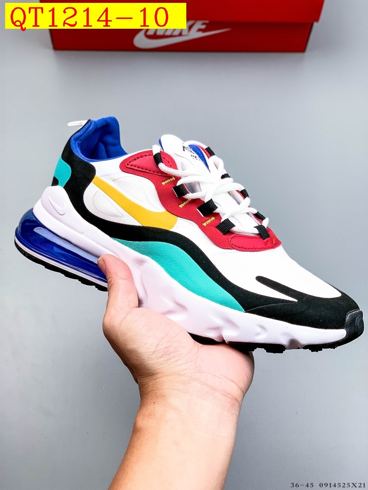 45$ NiKe Air Max 270 React Size 36-45 424170 QT1214 gallery