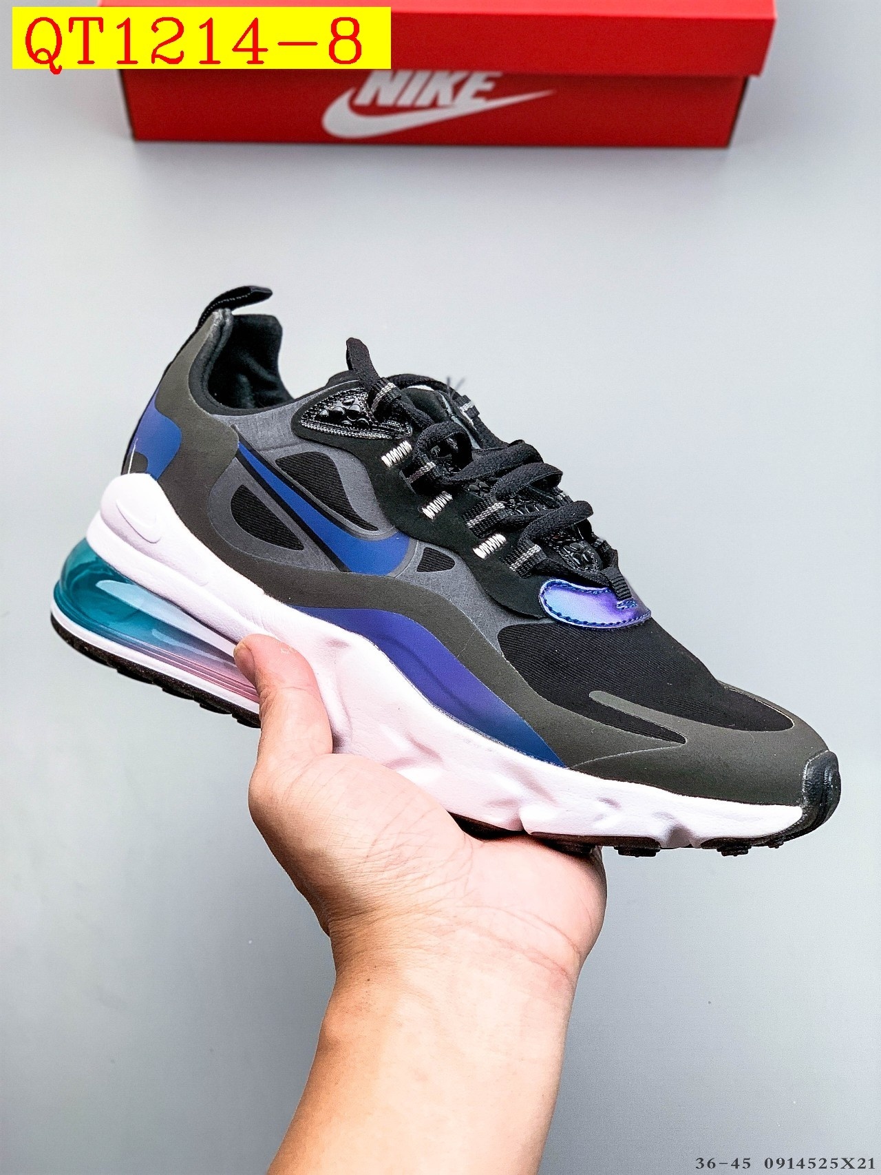 45$ NiKe Air Max 270 React Size 36-45 424170 QT1214 gallery
