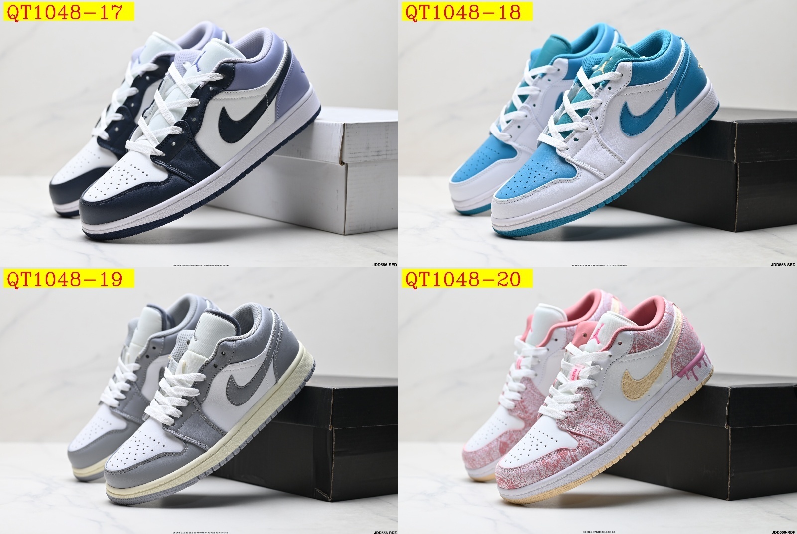 45$ Nike Air Jordan 1 Low Size 36-45 half 127090 QT1048 gallery