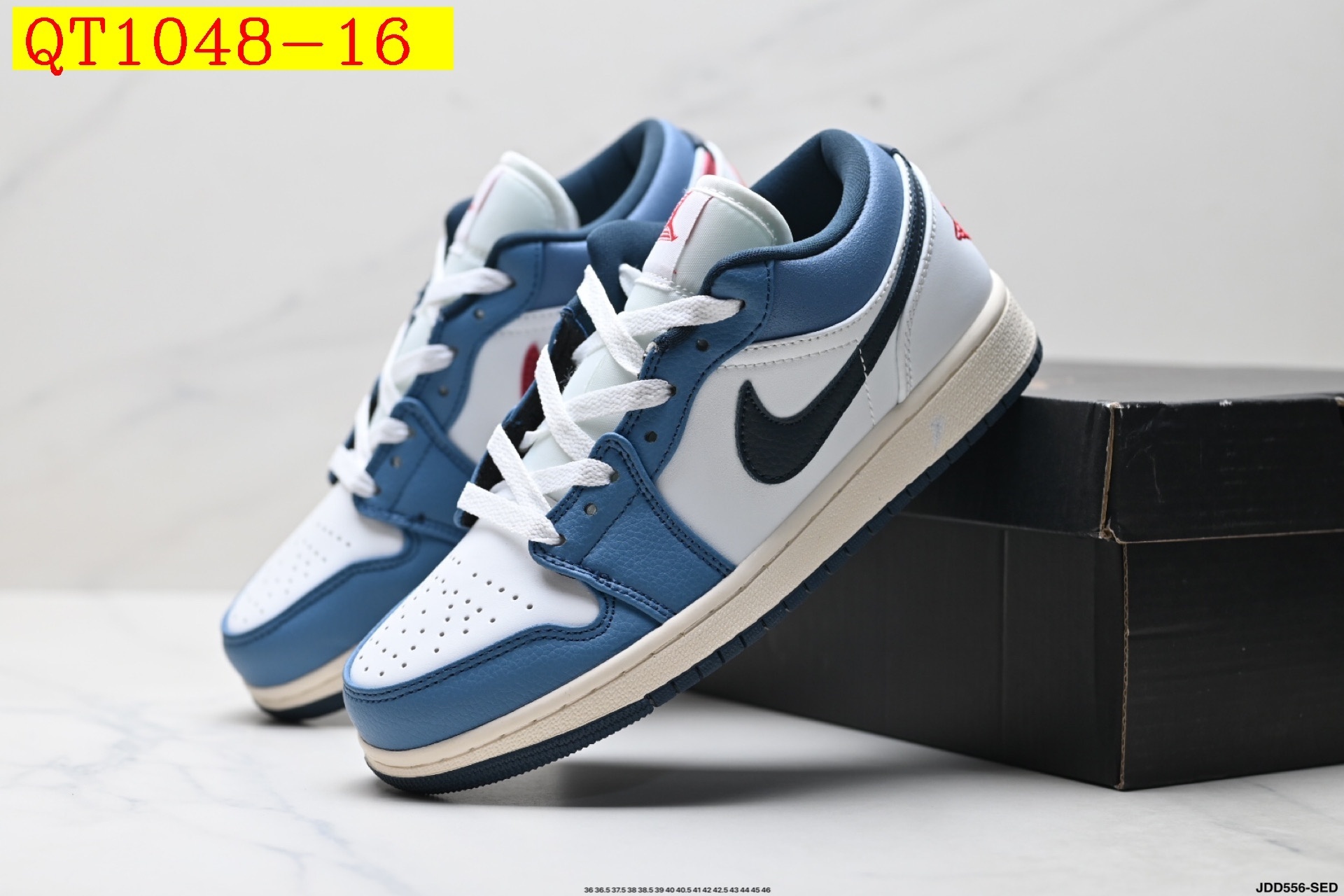 45$ Nike Air Jordan 1 Low Size 36-45 half 127090 QT1048 gallery