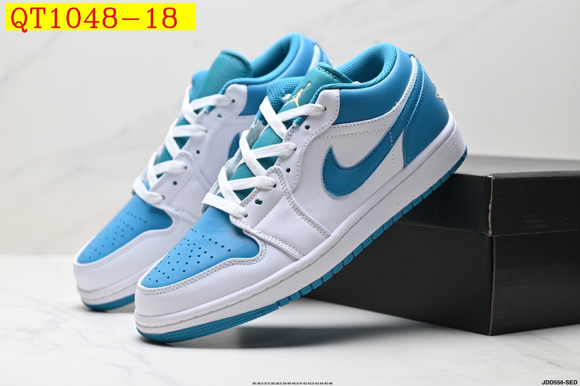 45$ Nike Air Jordan 1 Low Size 36-45 half 127090 QT1048 gallery