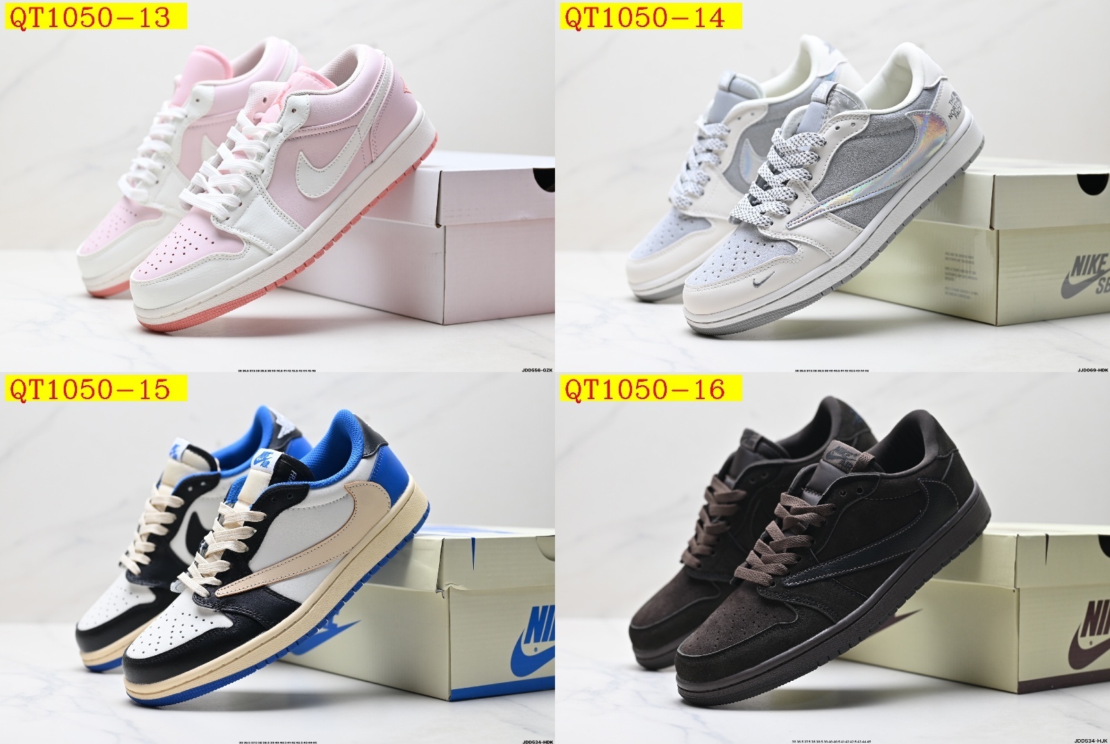 45$ Nike Air Jordan 1 Low Size 36-45 half 320020 QT1050 gallery
