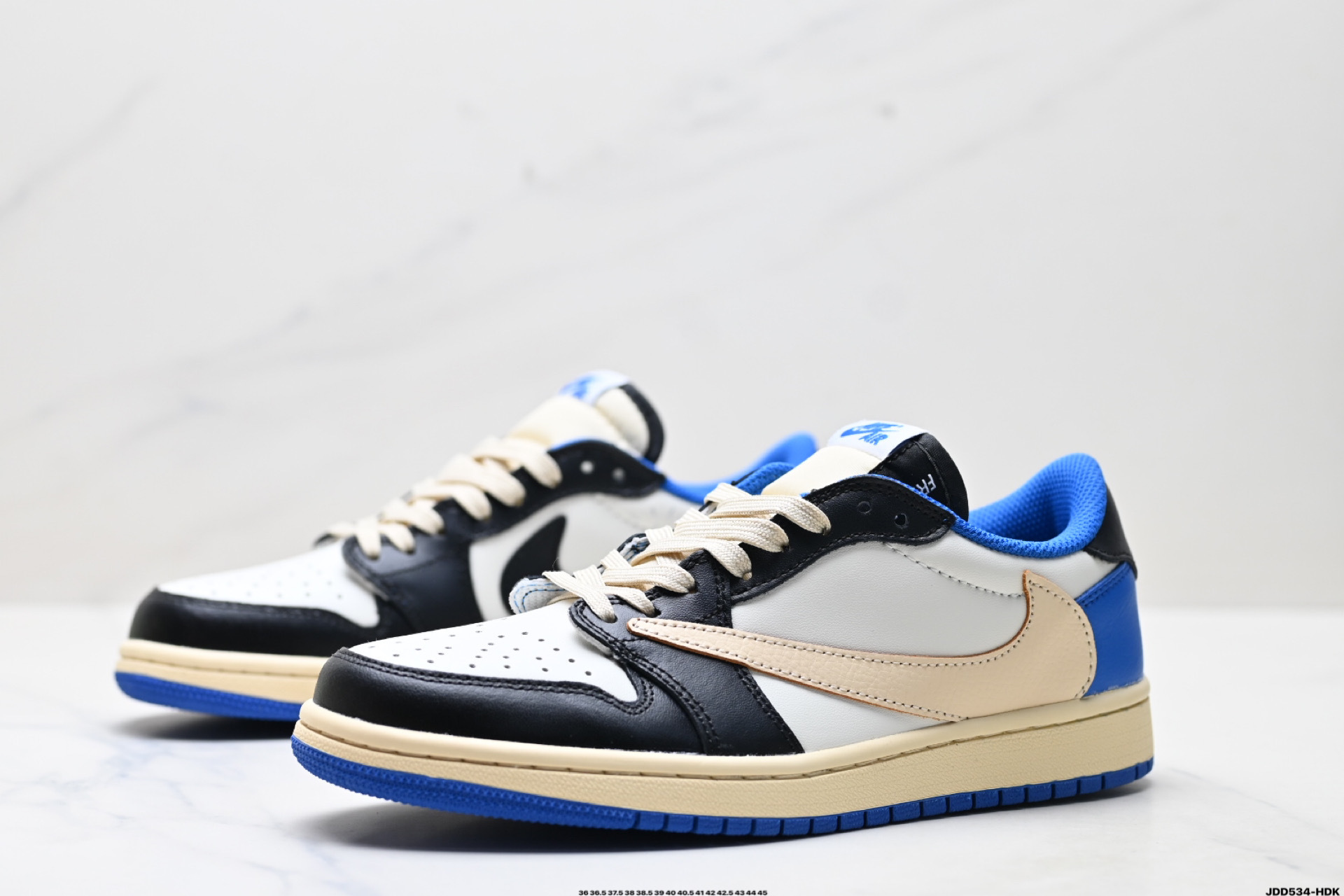 45$ Nike Air Jordan 1 Low Size 36-45 half 320020 QT1050 gallery