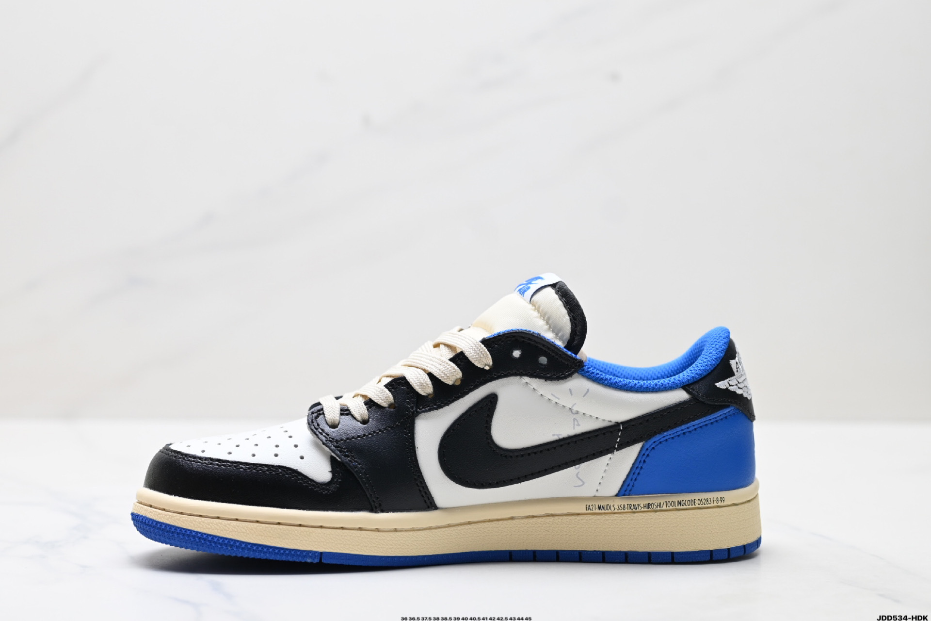 45$ Nike Air Jordan 1 Low Size 36-45 half 320020 QT1050 gallery