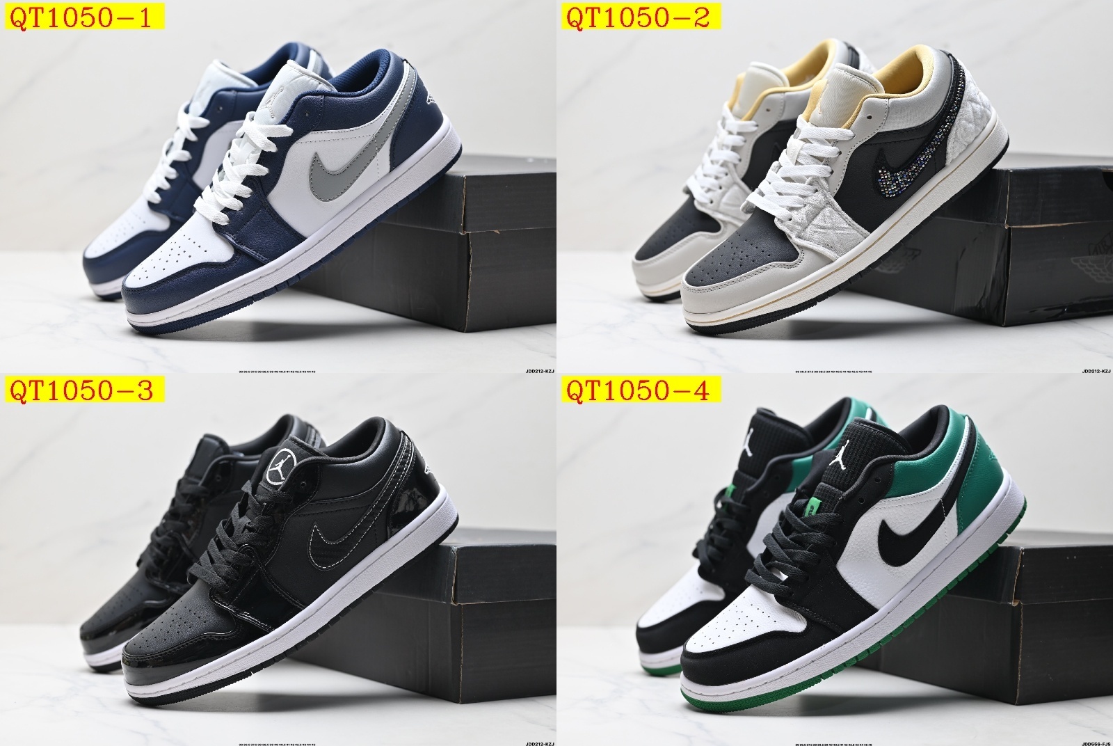 45$ Nike Air Jordan 1 Low Size 36-45 half 320020 QT1050 gallery