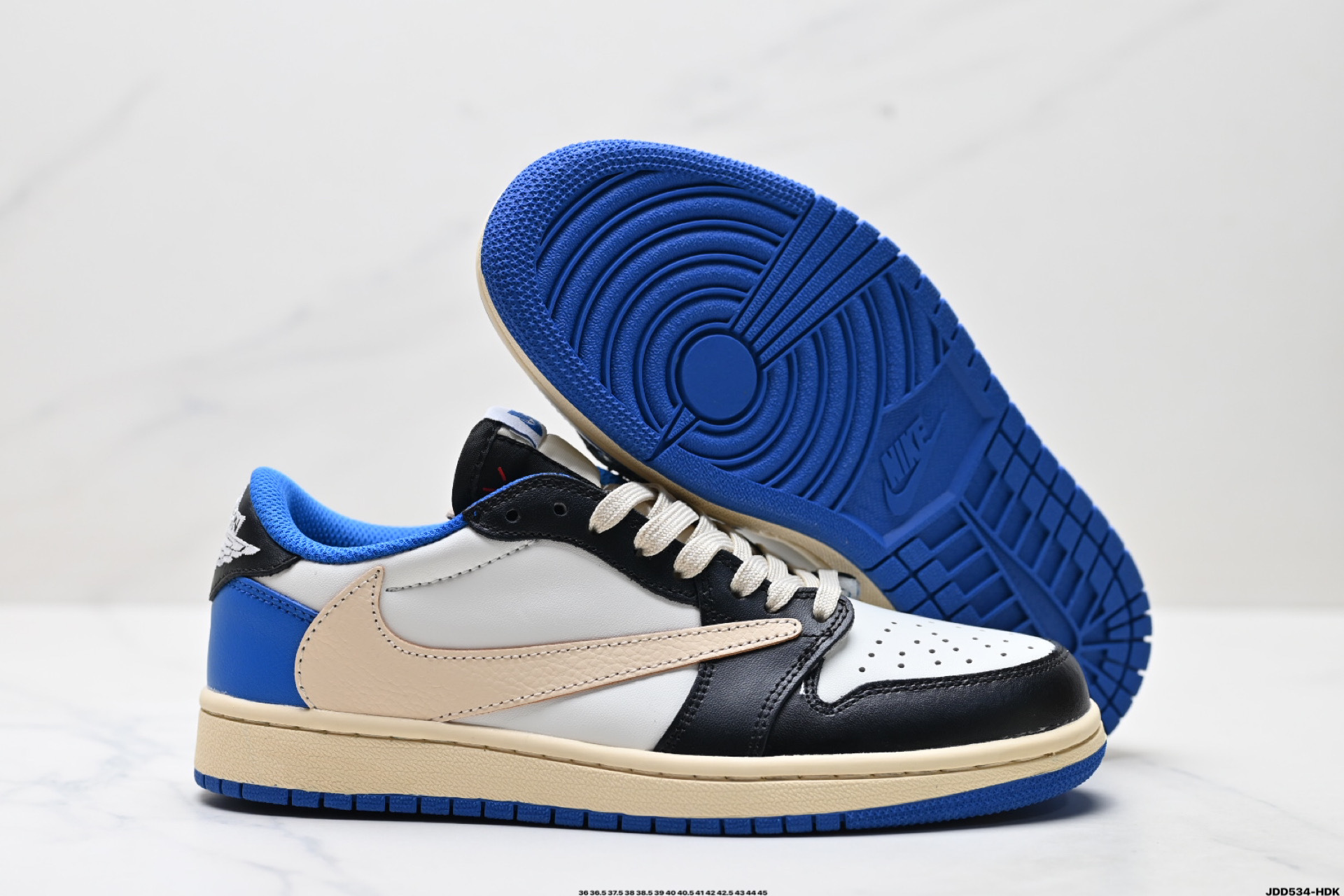 45$ Nike Air Jordan 1 Low Size 36-45 half 320020 QT1050 gallery
