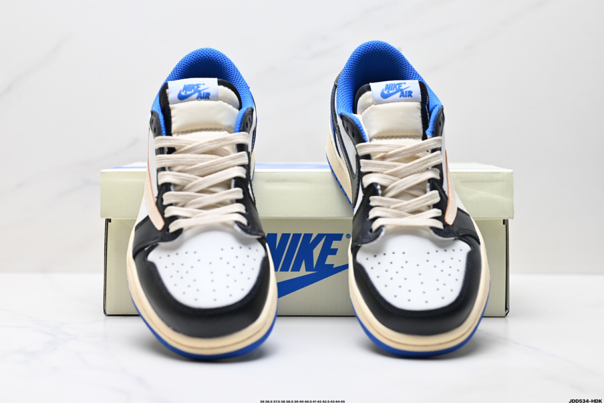 45$ Nike Air Jordan 1 Low Size 36-45 half 320020 QT1050 gallery