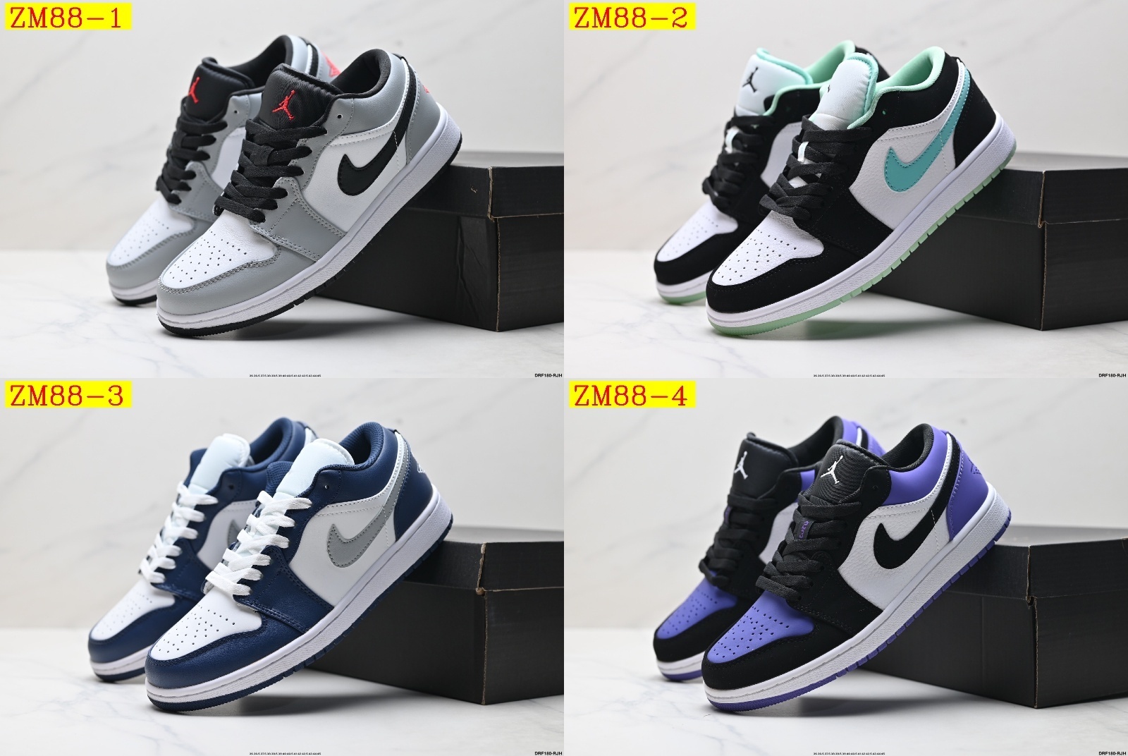 45$ Nike Air Jordan 1 Low Size 36-45 half 711950 ZM88 gallery
